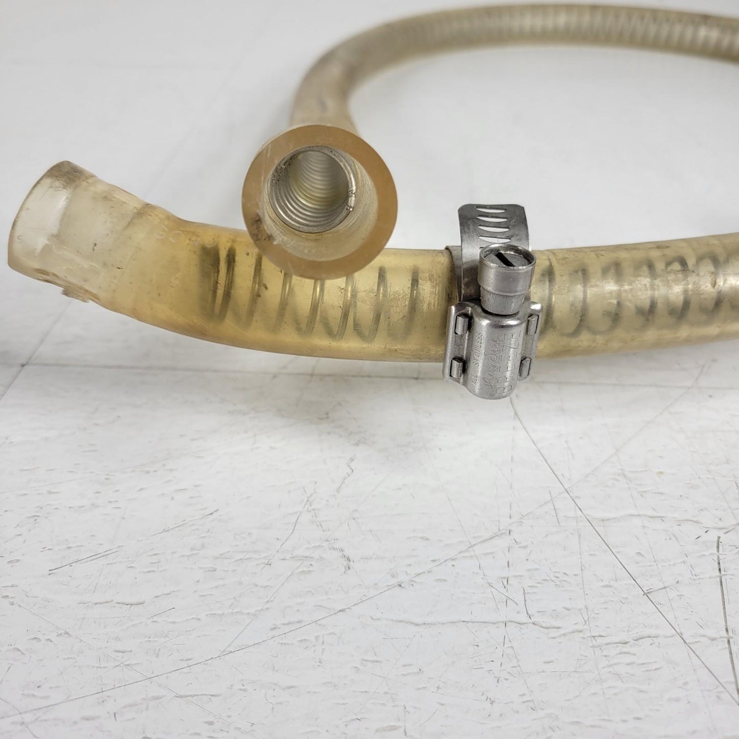 Tygon R-3603 Steel Spring Reinforced Vacuum Tubing 3/4" ID 1" OD 49" L 1/8 Thick