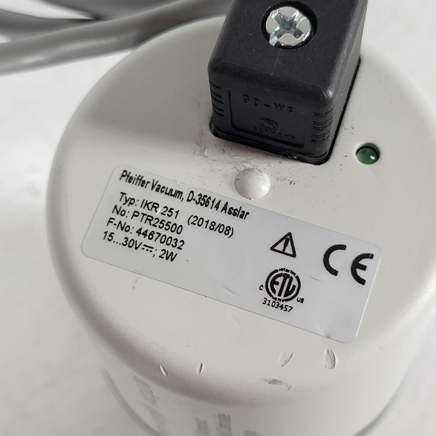 TESTED Pfeiffer IKR-251 PTR25500 Compact Cold Cathode High Vacuum Gauge UHV