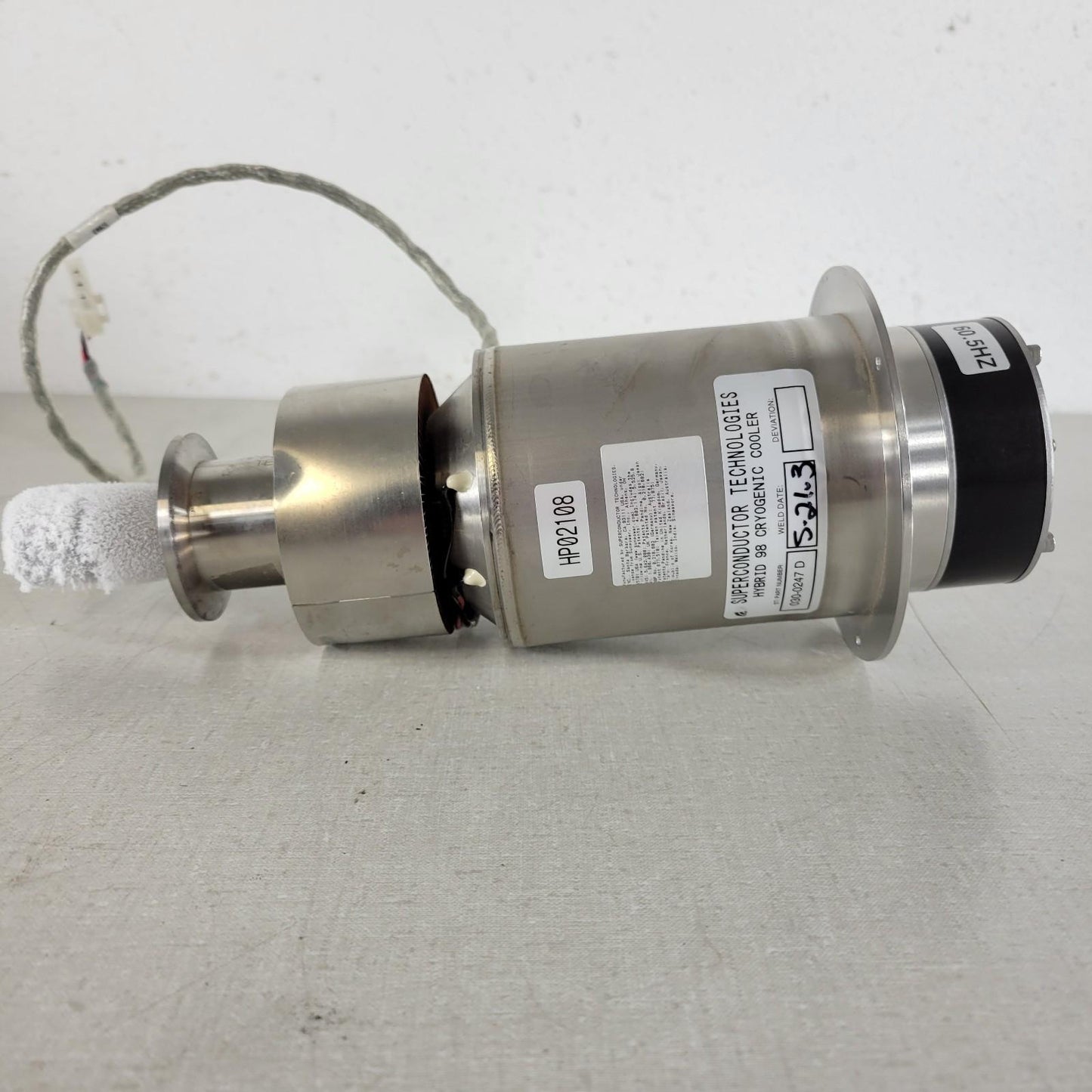 TESTED Superconductor Technologies Hybrid 98 Stirling Cryogenic Cooler Cryocool