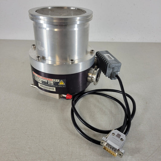 TESTED to 6.8E-8 Torr Edwards EXT255H 24V Turbomolecular Vacuum Pump UHV EXDC80