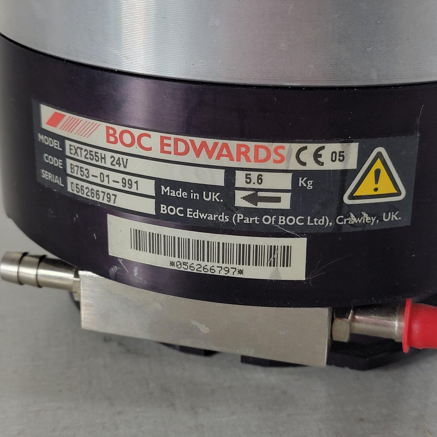 TESTED to 6.8E-8 Torr Edwards EXT255H 24V Turbomolecular Vacuum Pump UHV EXDC80