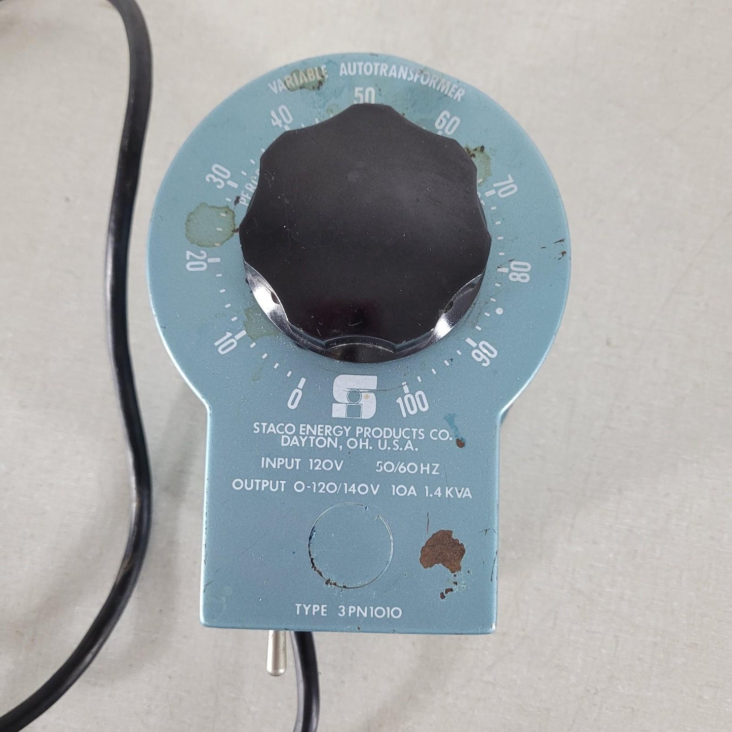 Staco Energy 3PN1010 Variac Variable AutoTransformer 0-120V 50/60 Hz 1.4 KVA
