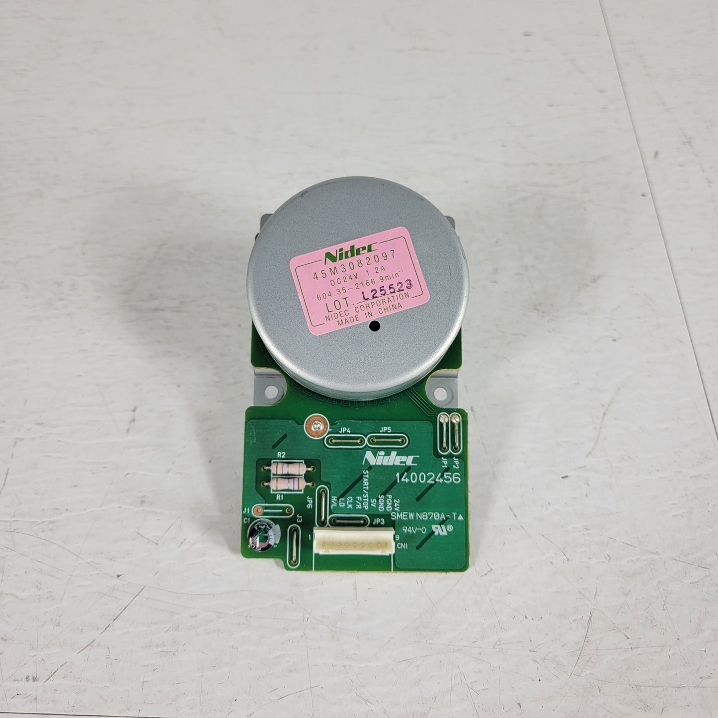 Nidec 45M3082097 14002456 24V DC 1.2A SNEW N870A-T 604.35-2116.9min Drive Motor