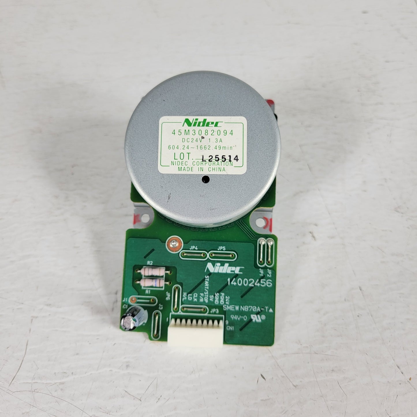 Nidec 45M3082094 14002456 24V DC 1.3A SNEW N870A-T 604.24-1662.49min Drive Motor