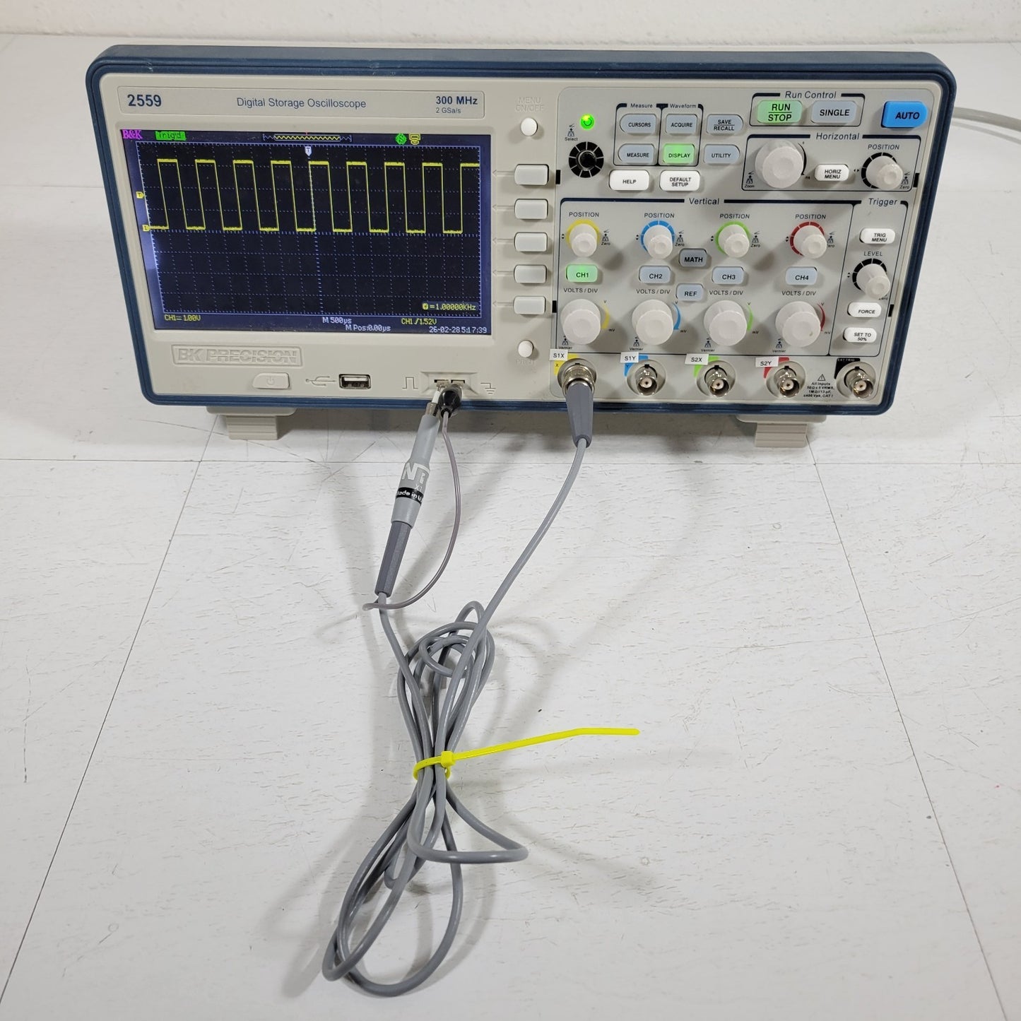 BK Precision 2559 Digital Storage Oscilloscope 300MHz 2GS/s 4 Channel USB LAN