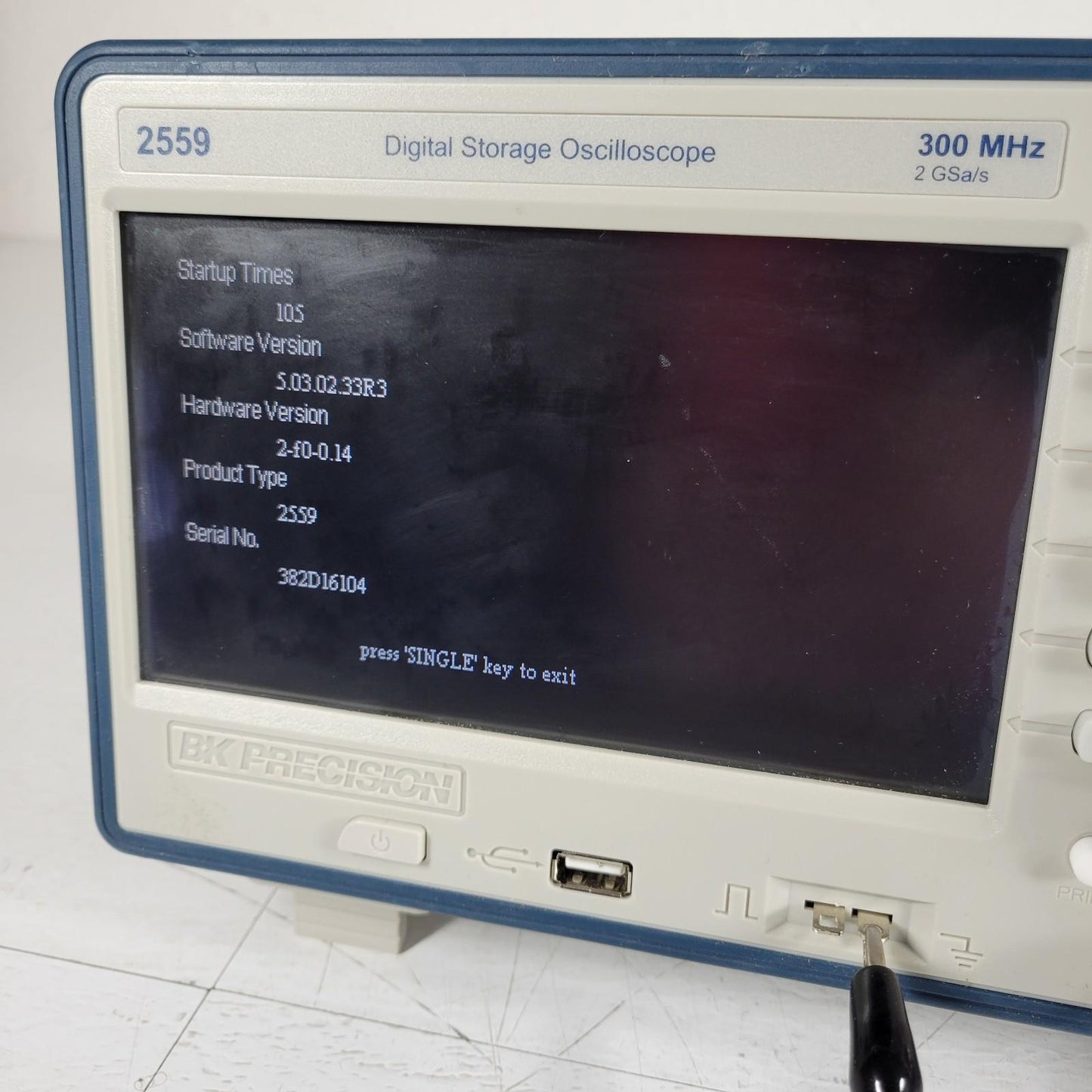 BK Precision 2559 Digital Storage Oscilloscope 300MHz 2GS/s 4 Channel USB LAN
