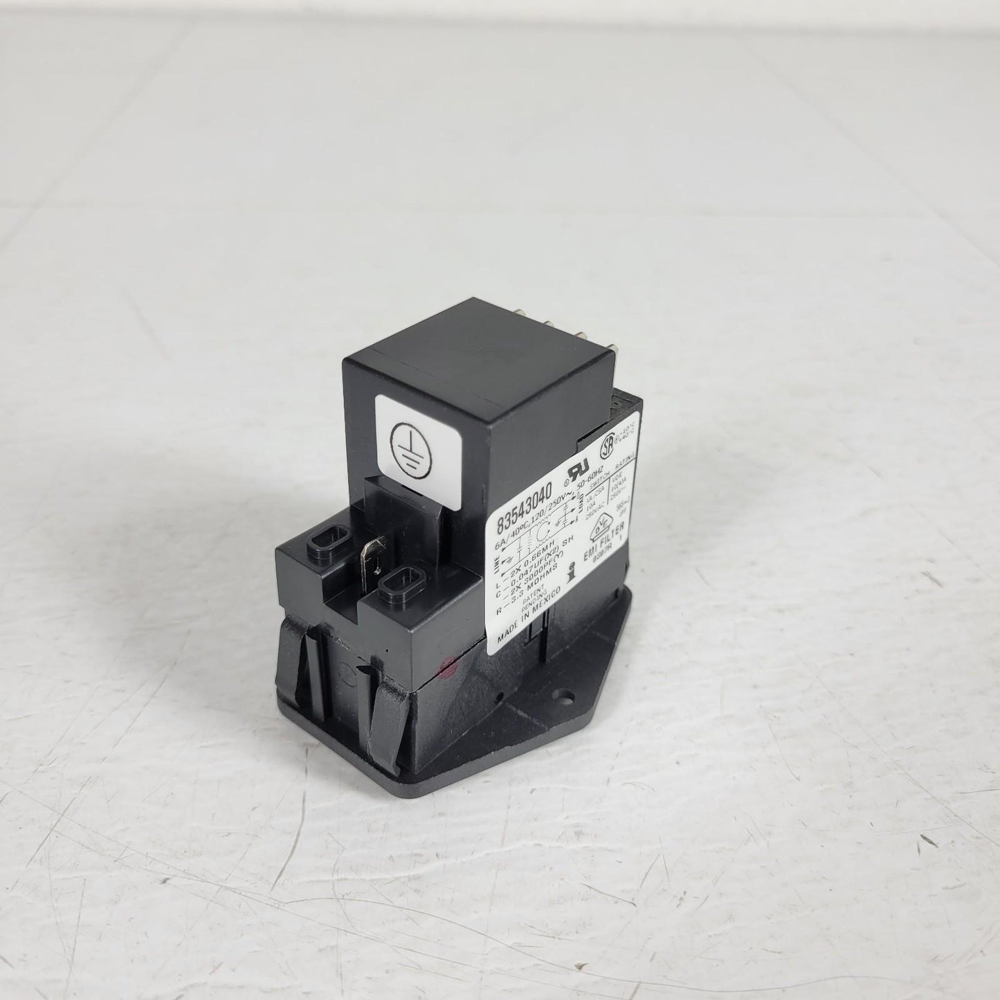 Interpower 83543040 3-Function Power Entry Module Single Fuse 4.8 mm QD's