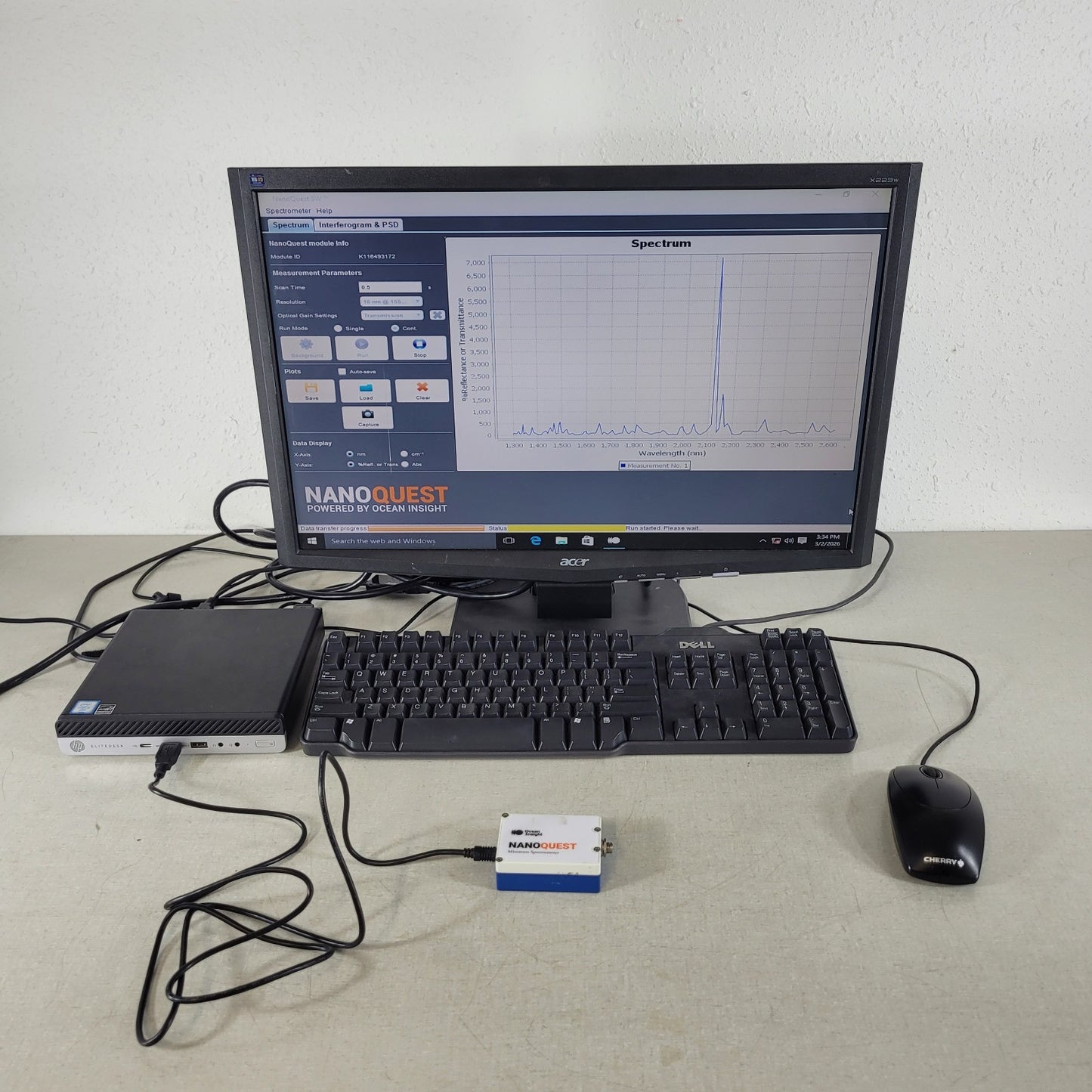 Ocean Insight NanoQuest Mini FT-IR NIR Spectrometer 1350-2500nm w/ PC + Software