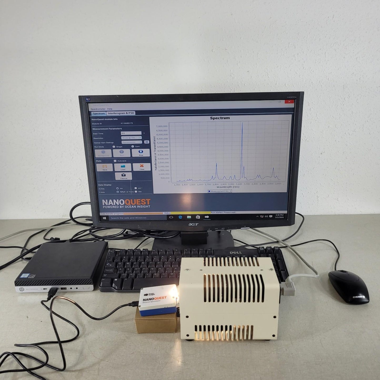 Ocean Insight NanoQuest Mini FT-IR NIR Spectrometer 1350-2500nm w/ PC + Software