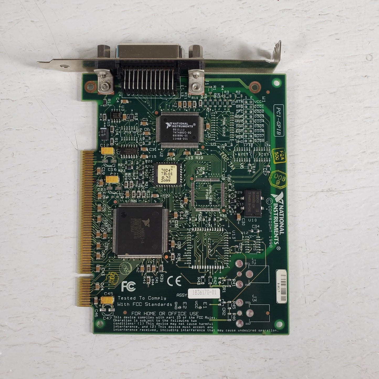 National Instruments 183617G-01 PCI-GPIB Controller Card IEEE 488.2 GPIB Connect