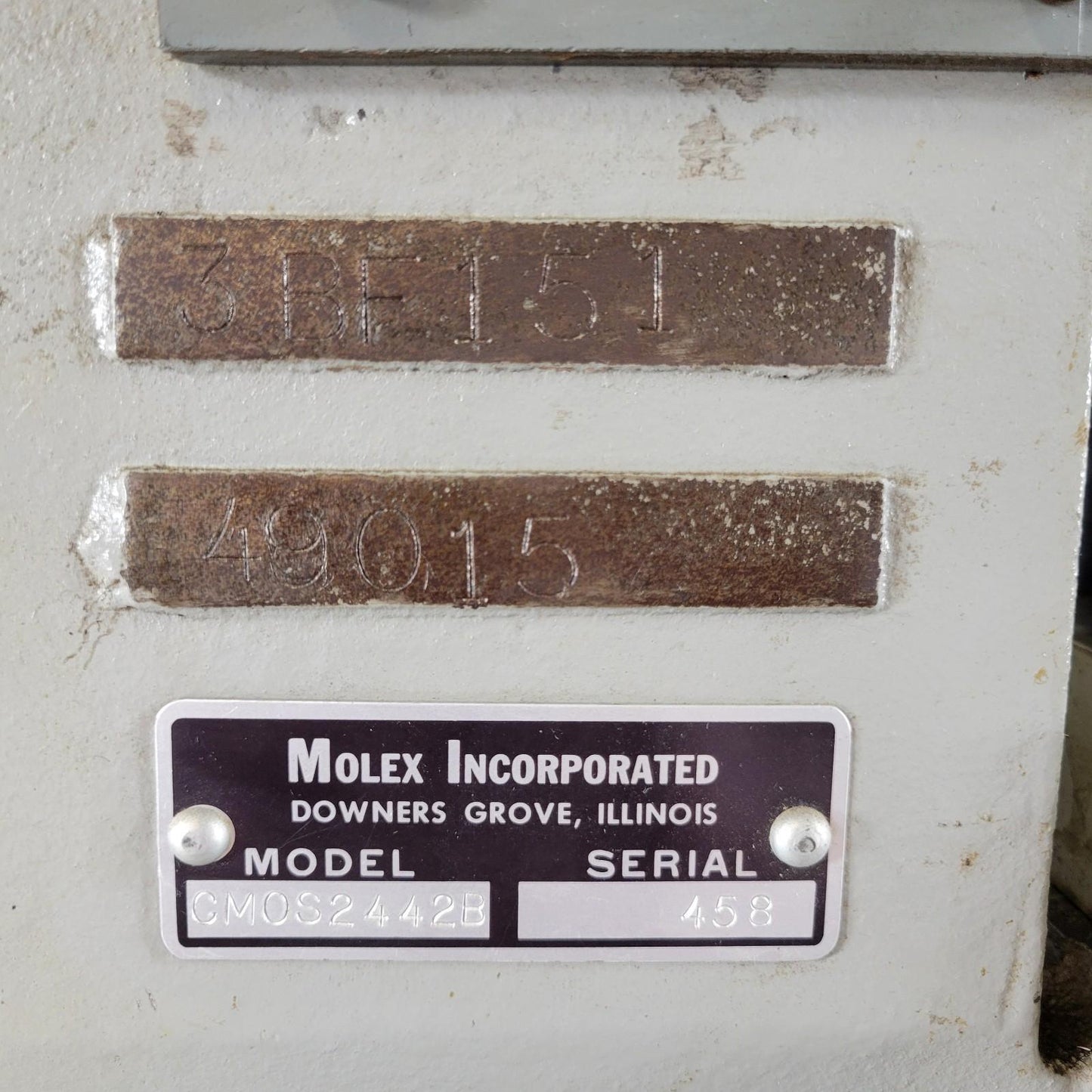 Molex CMOS2442B Table Top Bench Crimp Press Die Applicator CDOS2442B Crimper
