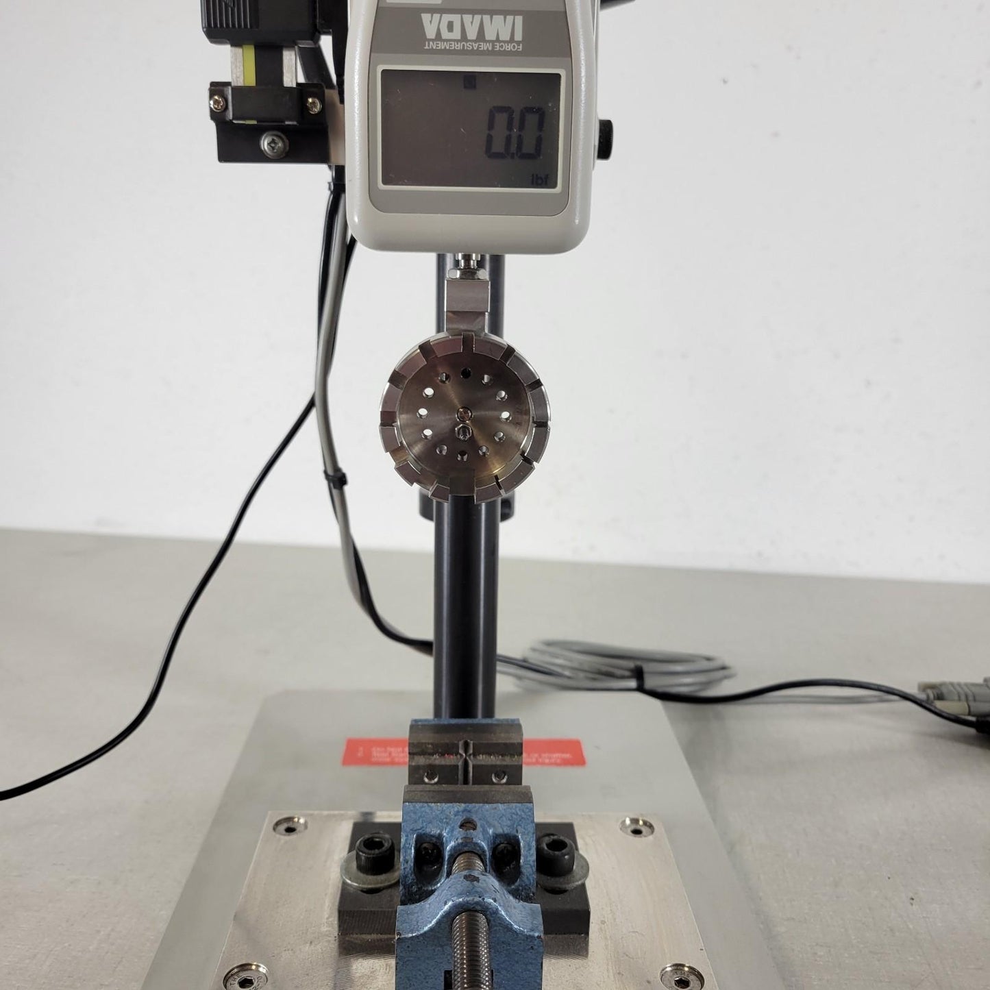 Imada NLV-220-T-S Vertical Lever Test Stand with Distance Meter 220 LB Capacity