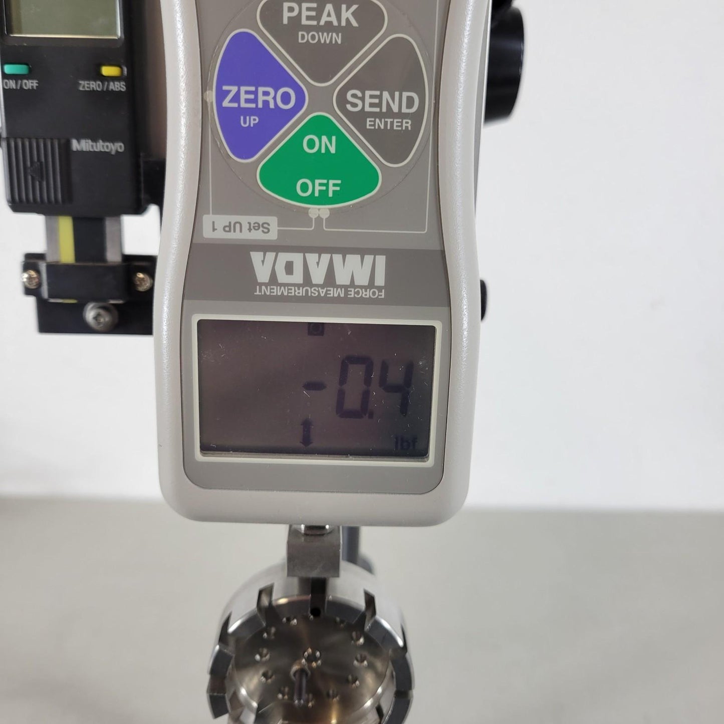 Imada NLV-220-T-S Vertical Lever Test Stand with Distance Meter 220 LB Capacity
