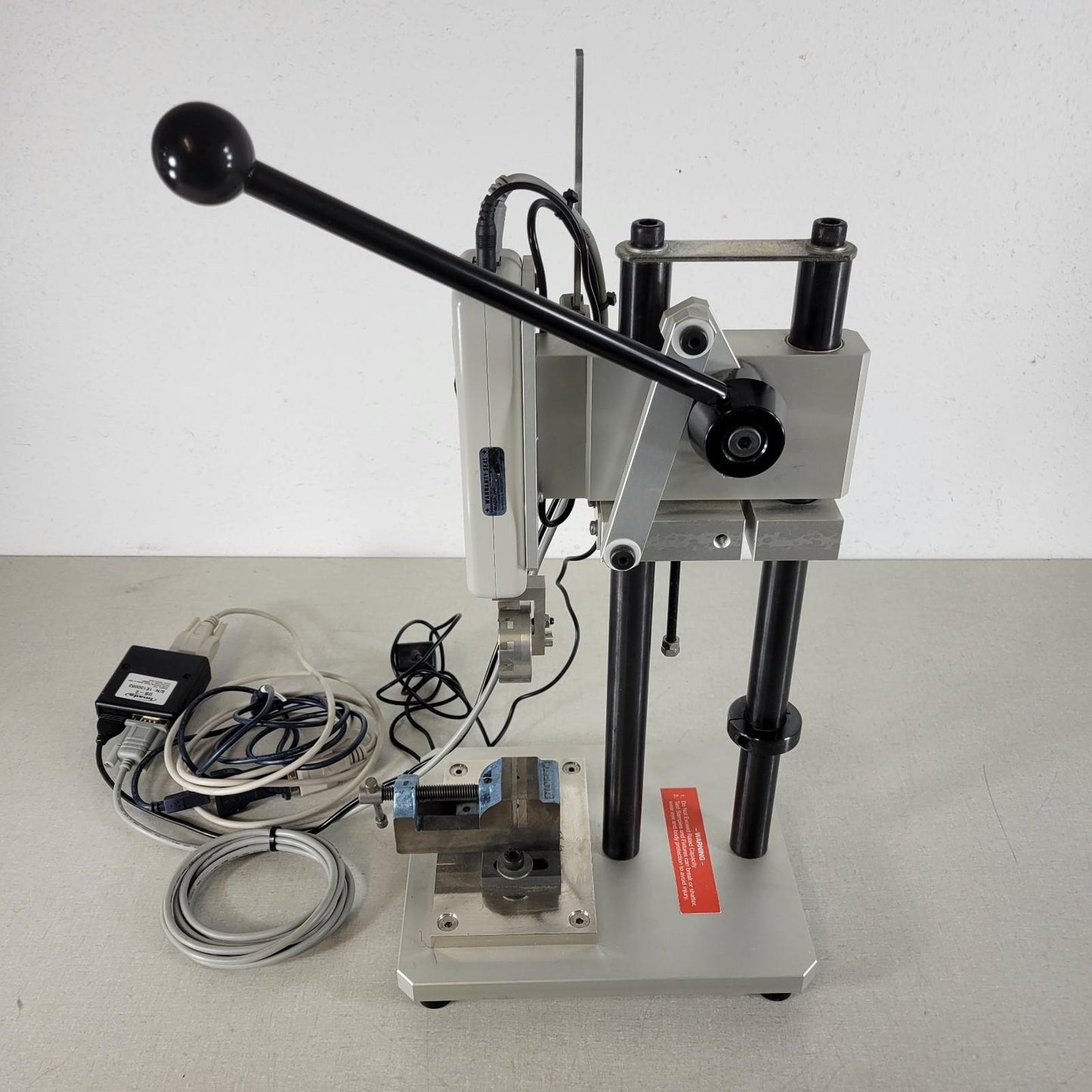 Imada NLV-220-T-S Vertical Lever Test Stand with Distance Meter 220 LB Capacity