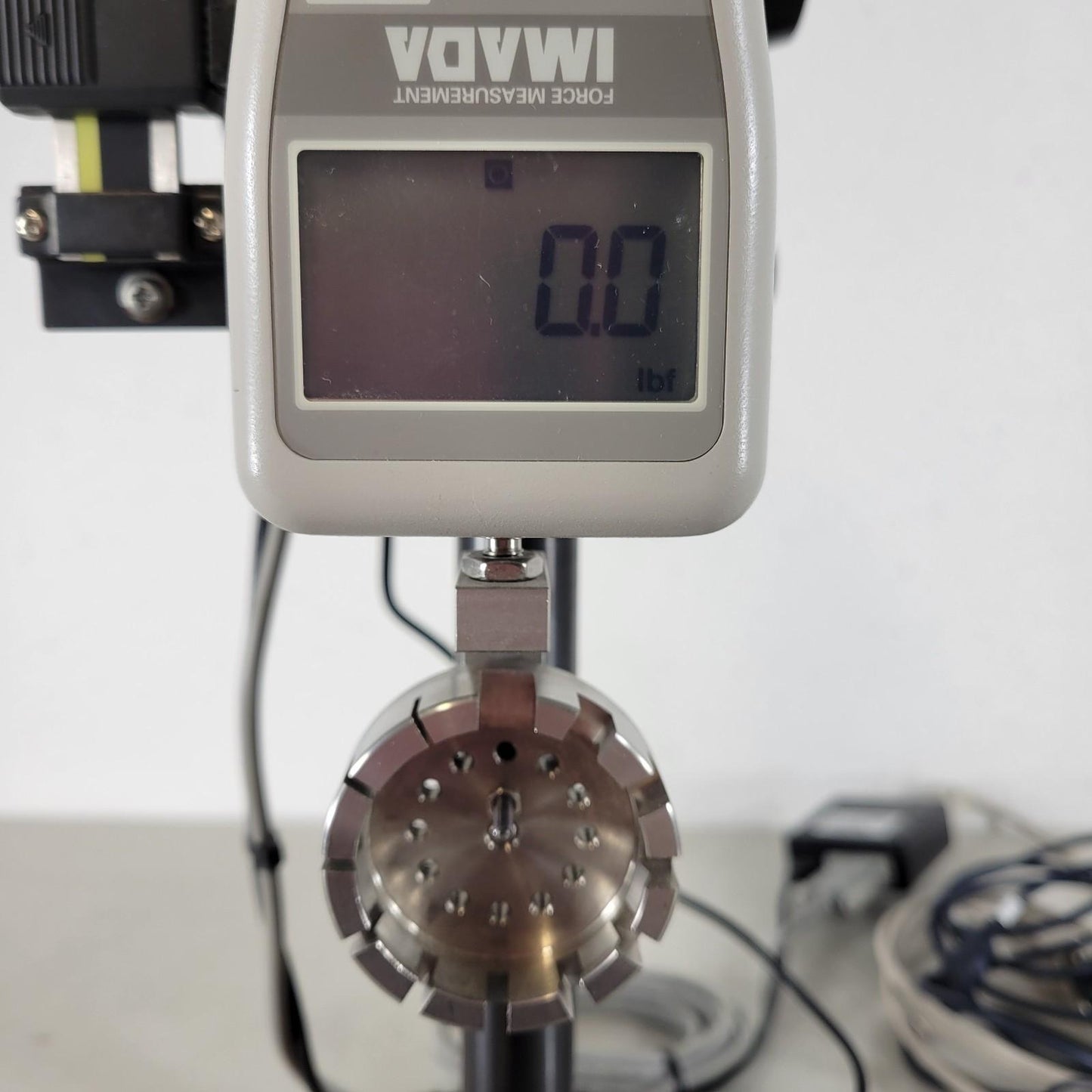Imada NLV-220-T-S Vertical Lever Test Stand with Distance Meter 220 LB Capacity