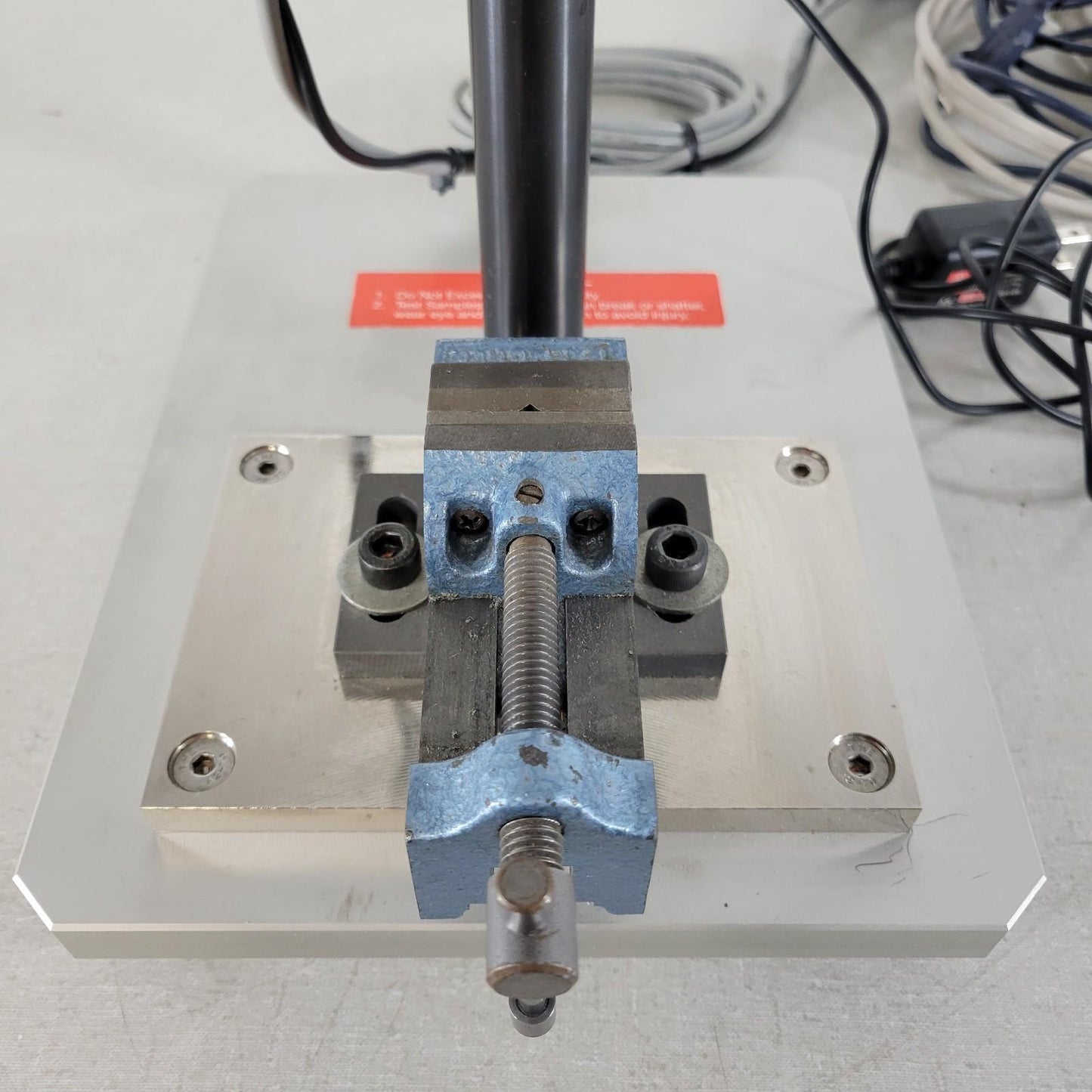 Imada NLV-220-T-S Vertical Lever Test Stand with Distance Meter 220 LB Capacity
