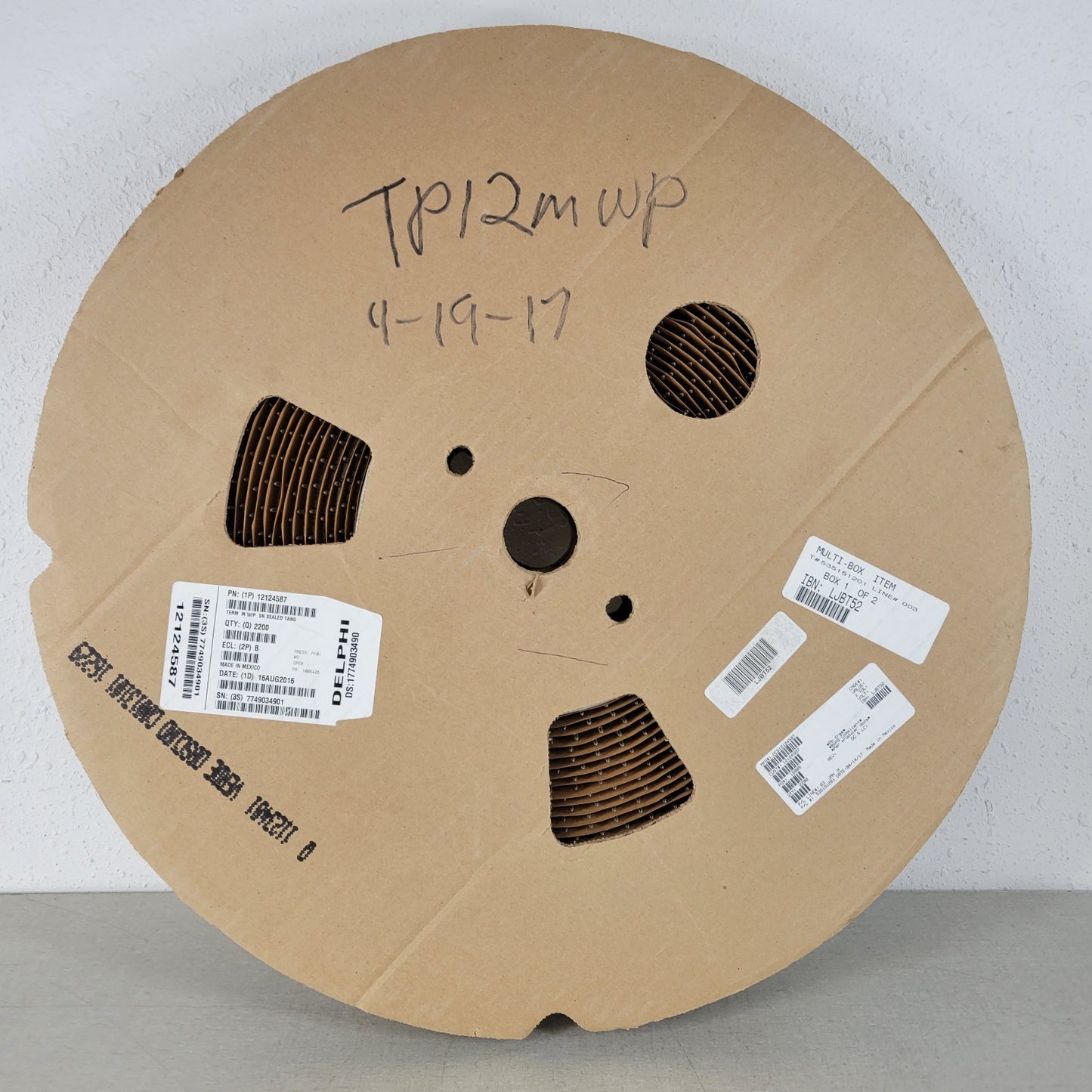 Partial Reel 1100 Count Delphi Aptiv 12124587 Crimps Tin-Plated Male Terminal