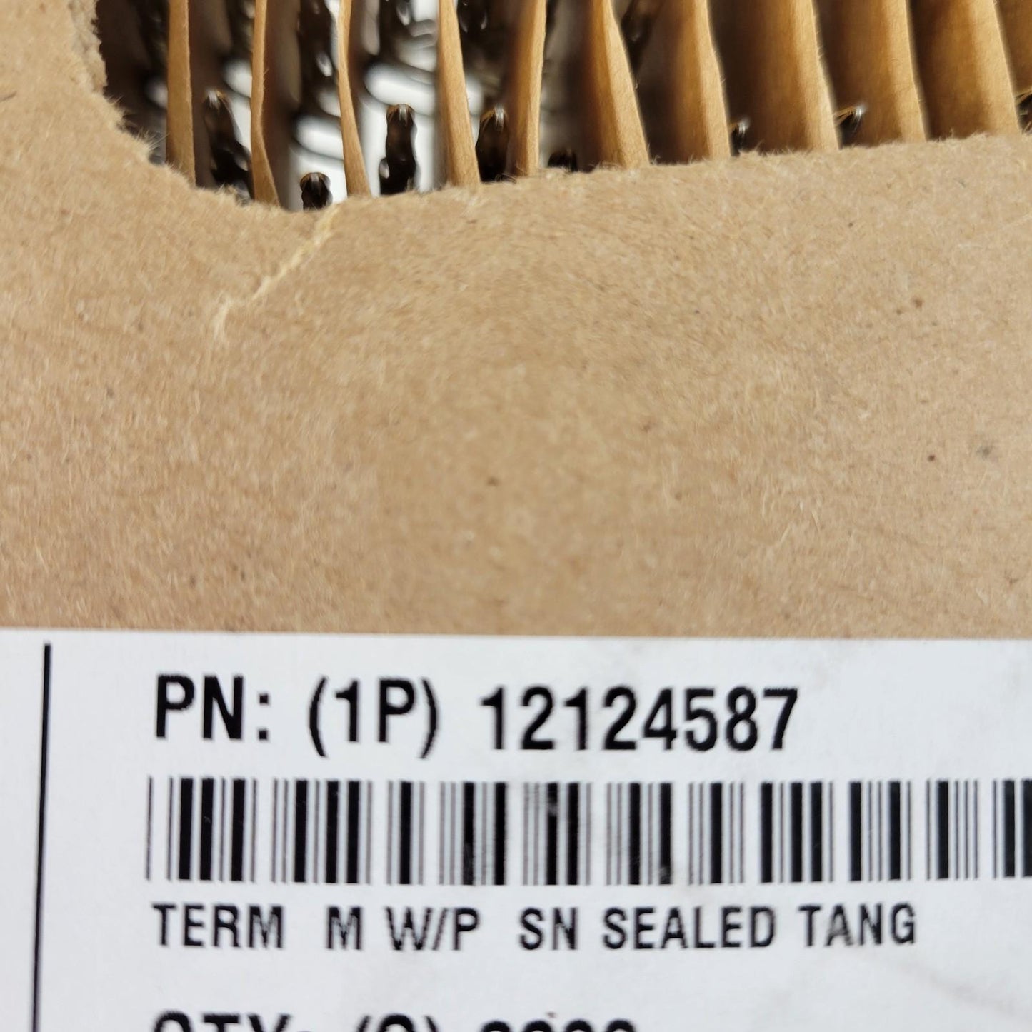 Partial Reel 1100 Count Delphi Aptiv 12124587 Crimps Tin-Plated Male Terminal