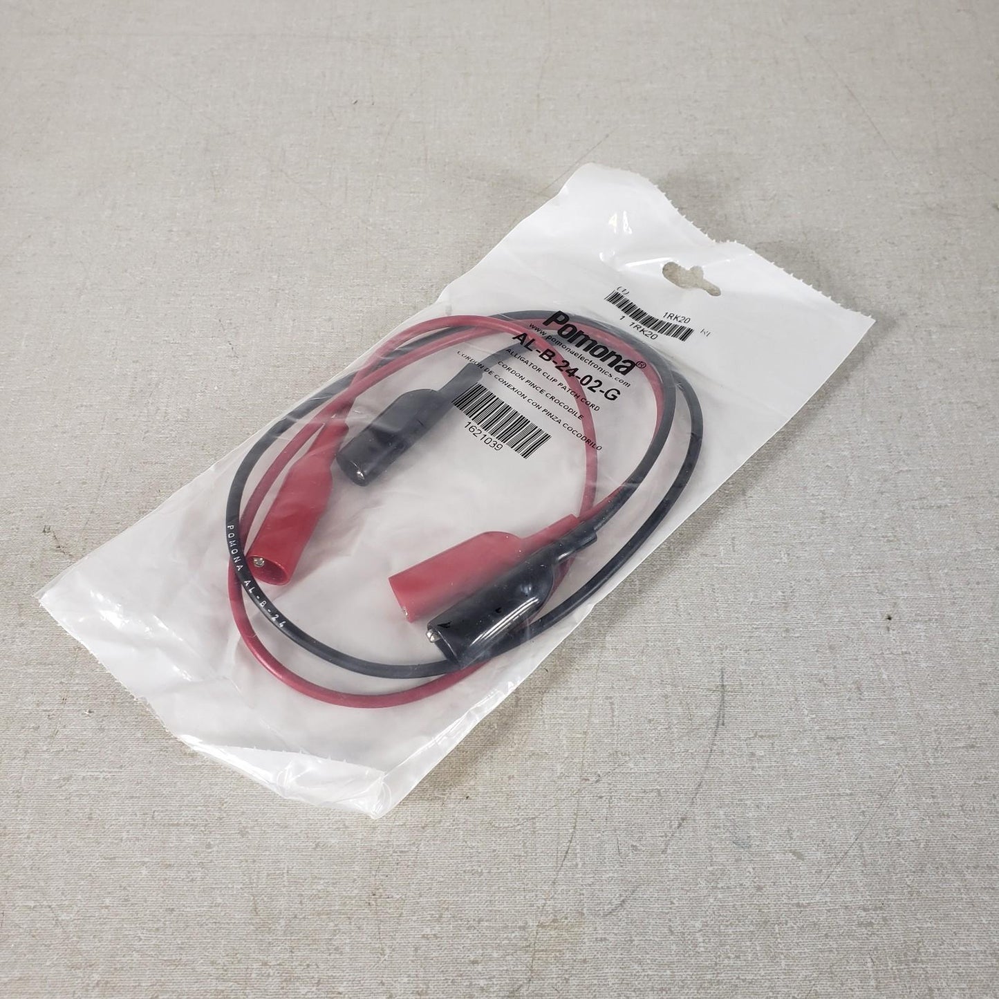 2-PACK Pomona AL-B-24-02 Alligator Clip Patch Cord Test Lead 1RK20 Up To 5A 150V