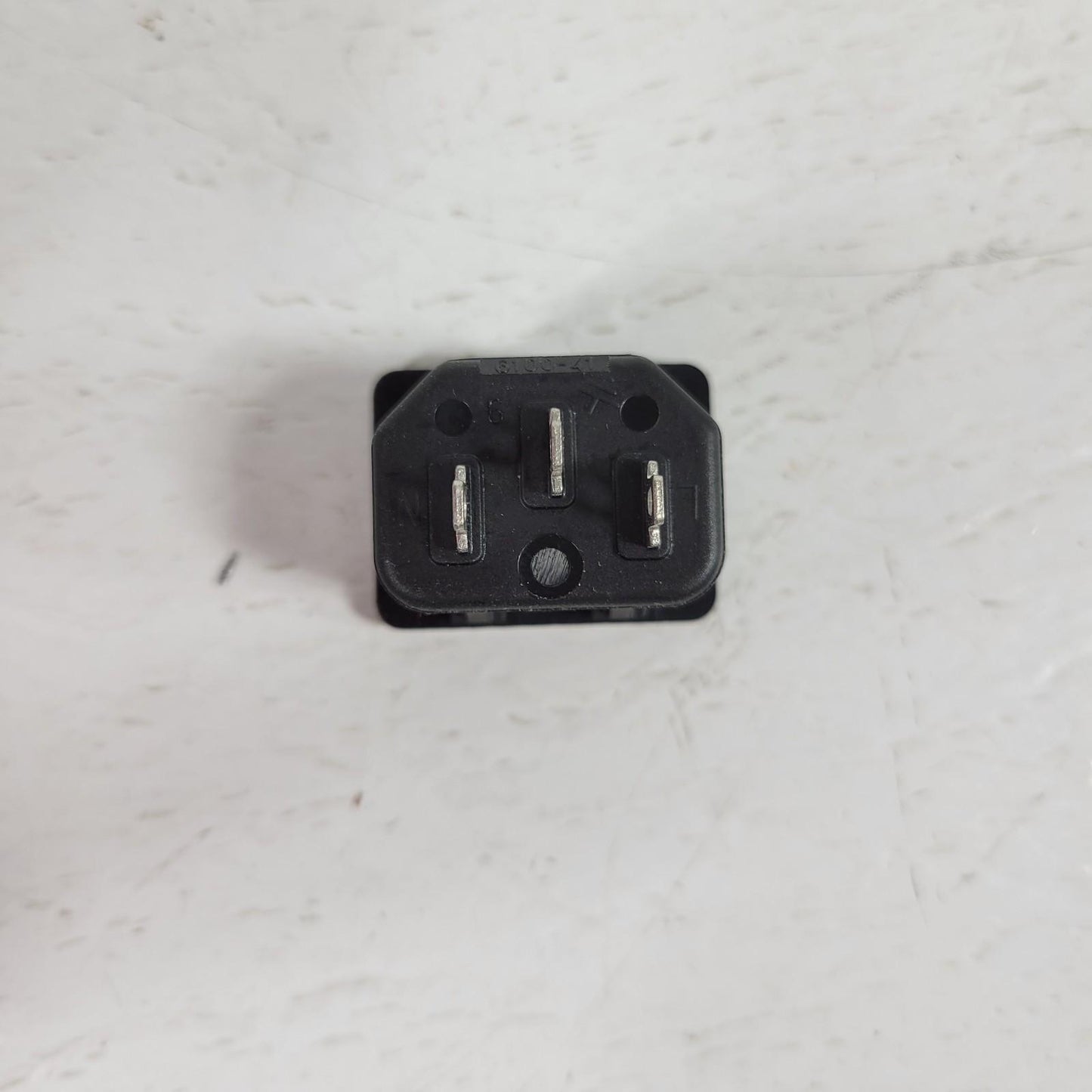 IEC Appliance Inlet C14, Snap-in Mounting, Front Side, Solder Terminal 6100-41
