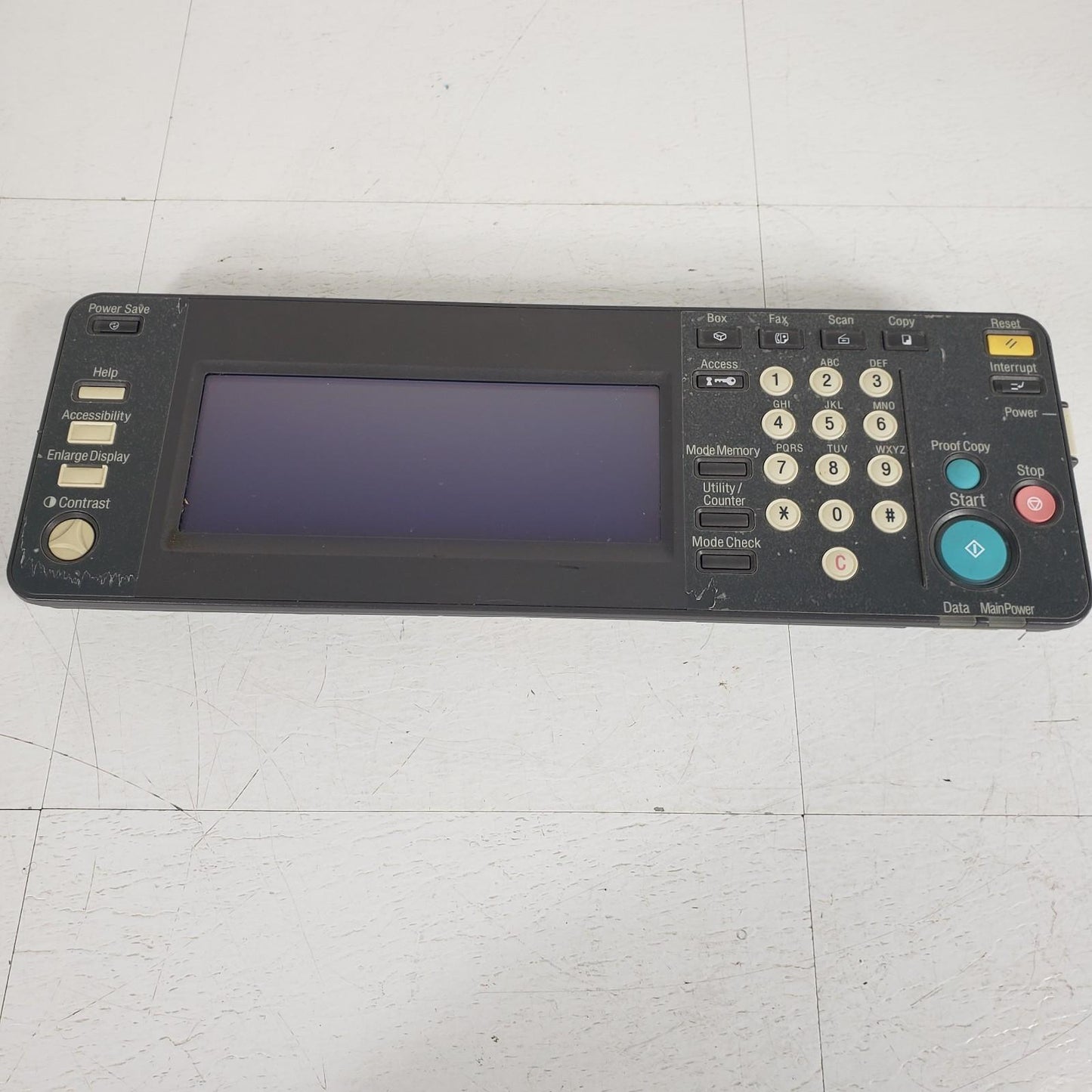 Konica Minolta Bizhub C351 Laser Copy Print Station Front Keypad Display Module