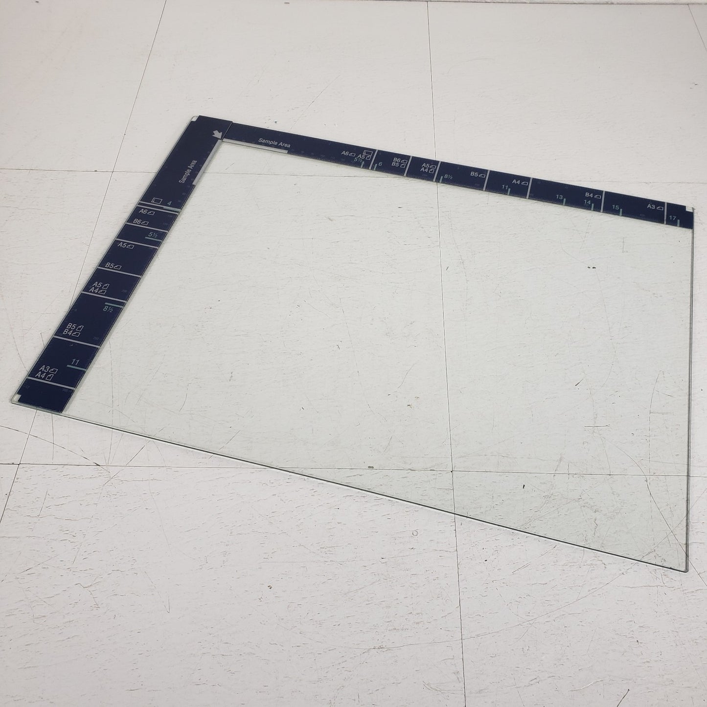 Konica Minolta Bizhub C351 Laser Copy Print Station Scanning Bed Glass Template