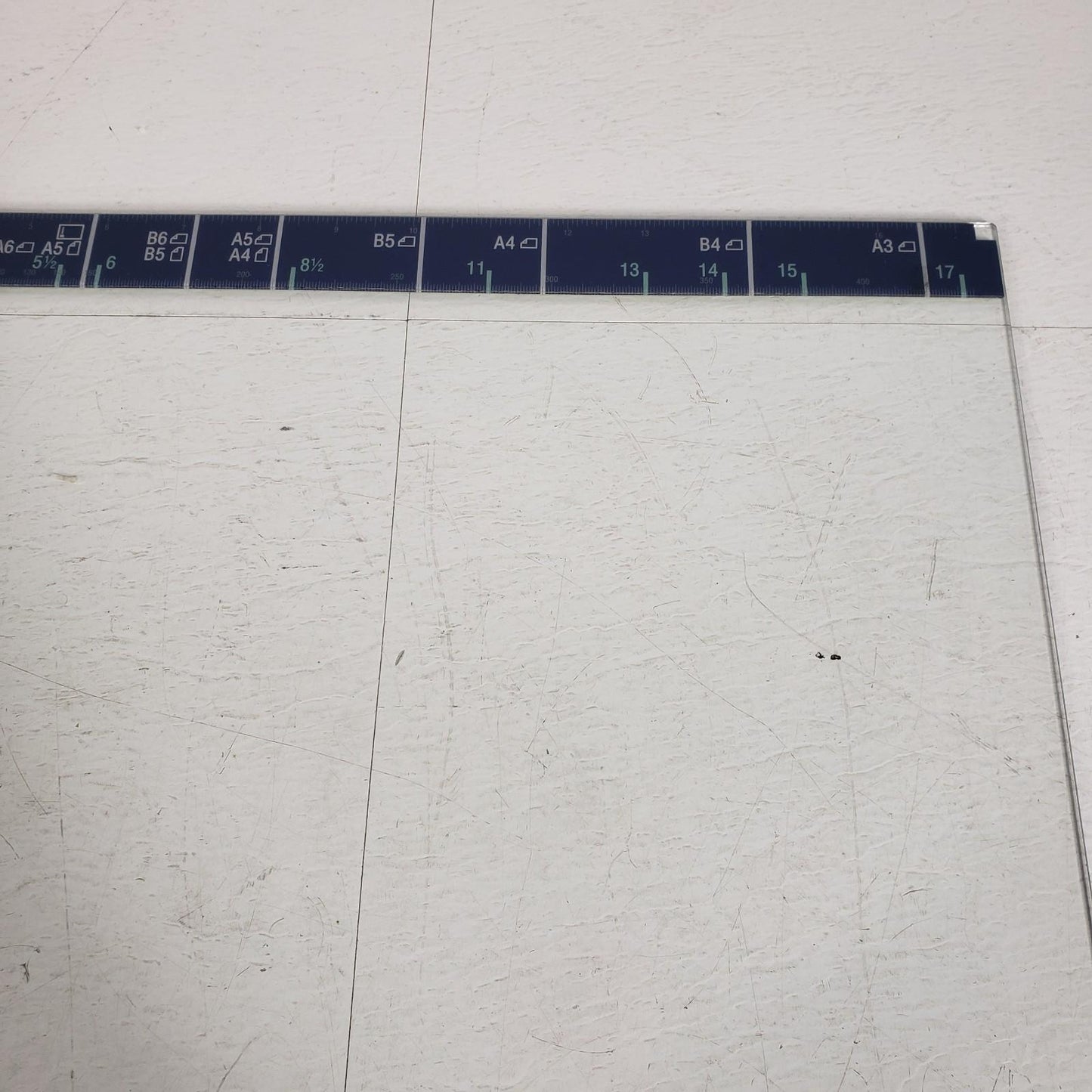 Konica Minolta Bizhub C351 Laser Copy Print Station Scanning Bed Glass Template