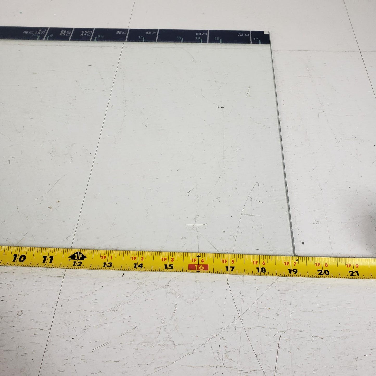 Konica Minolta Bizhub C351 Laser Copy Print Station Scanning Bed Glass Template
