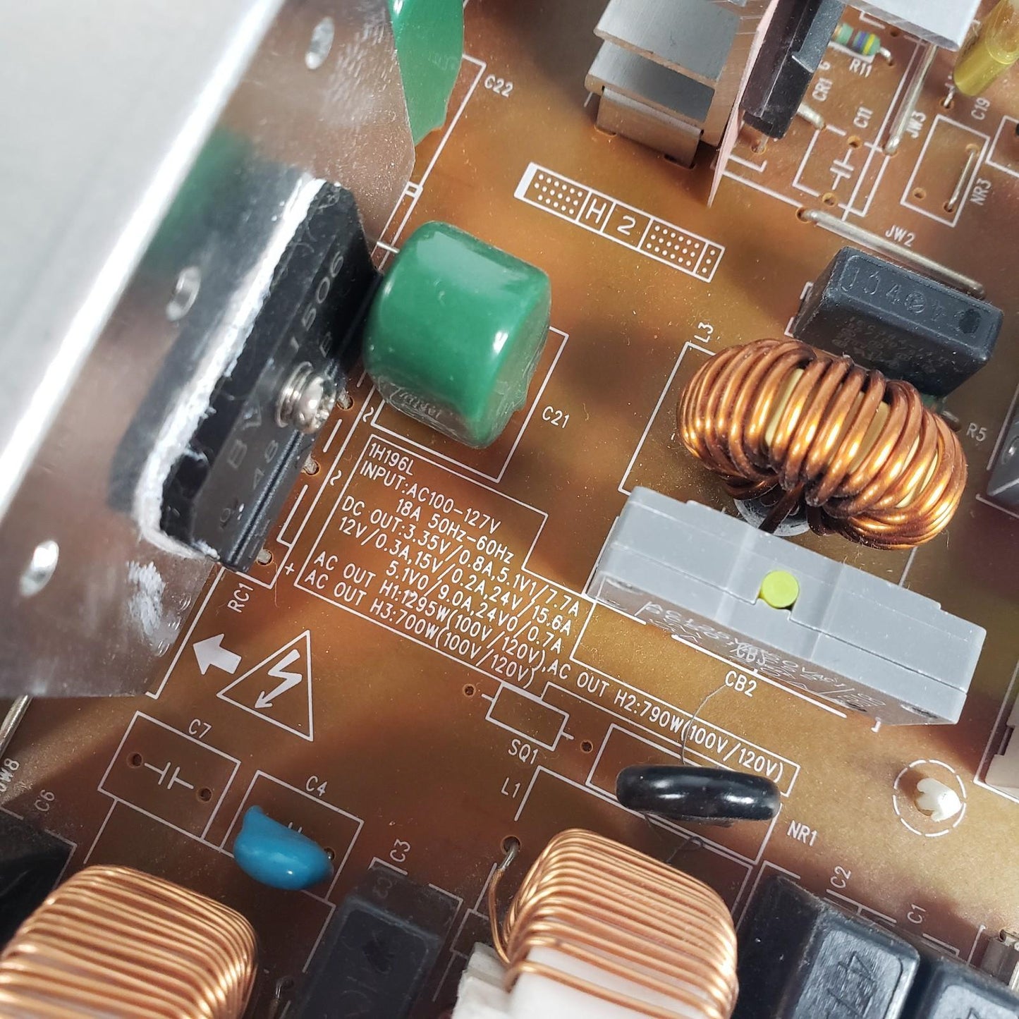 Konica Minolta Bizhub C351 1H196L Power Supply 18A Input 5V 17.5A 24V 15.6A Out