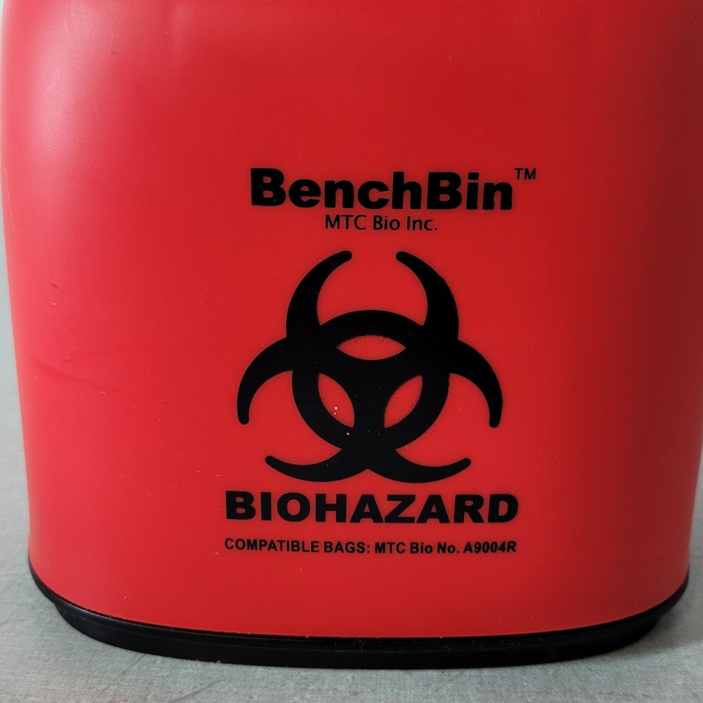 MTC Bio BenchBin A9004R Benchtop Biohazard Bin Personal Waste Container