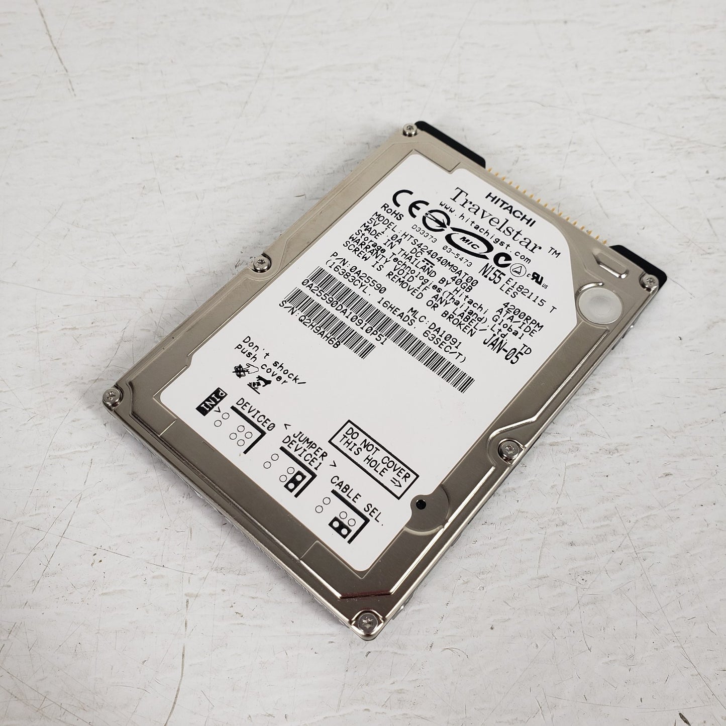 Konica Minolta Bizhub C351 Firmware Hard Drive ATA IDE 40GB 5V HDD Software