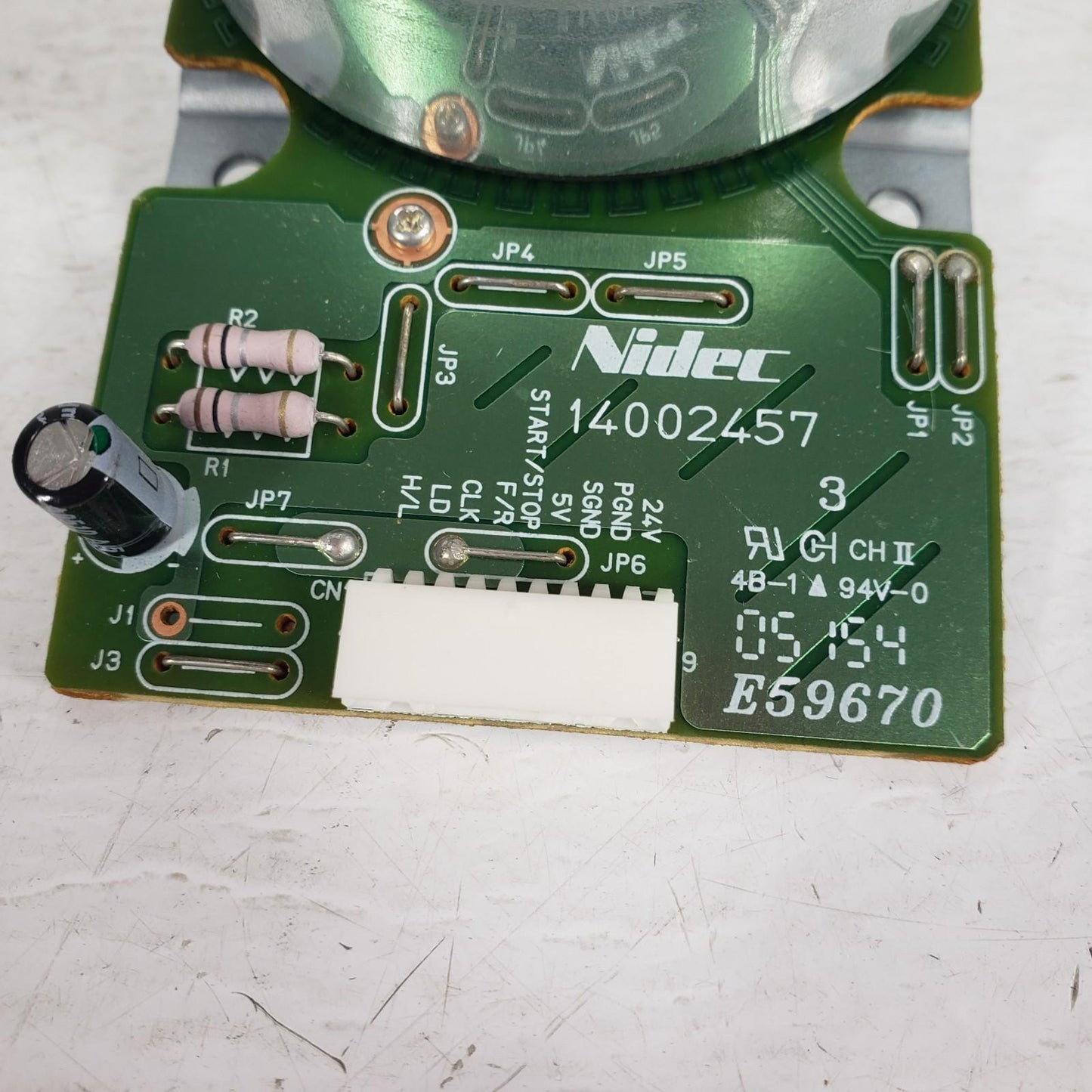 Nidec 50M3083022 Stepper Motor Wormgear Shaft 24V 2.2A 9 Pin 746.68 2053.4min