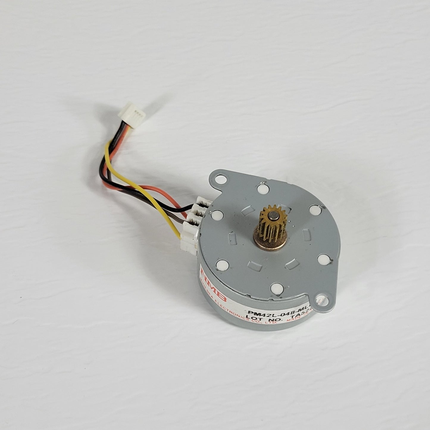NMB Minebea Stepper Motor PM42L-048-MLL8 Gear Shaft 4 Wire 24V DC 48 Step 7.5deg