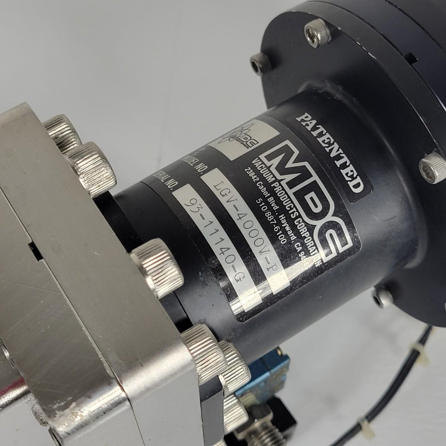 TESTED MDC LGV-4000V-P Gate Valve ISO 100 K Pneumatic NC 7/16" NPT