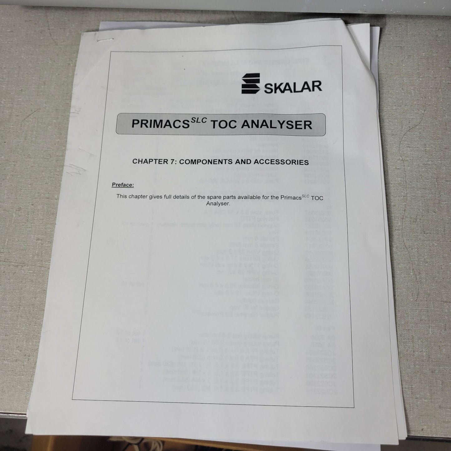 TESTED Skalar 2CS22901-01 PRIMACS Total Organic Carbon Analyzer TOC w/ PC, Accs