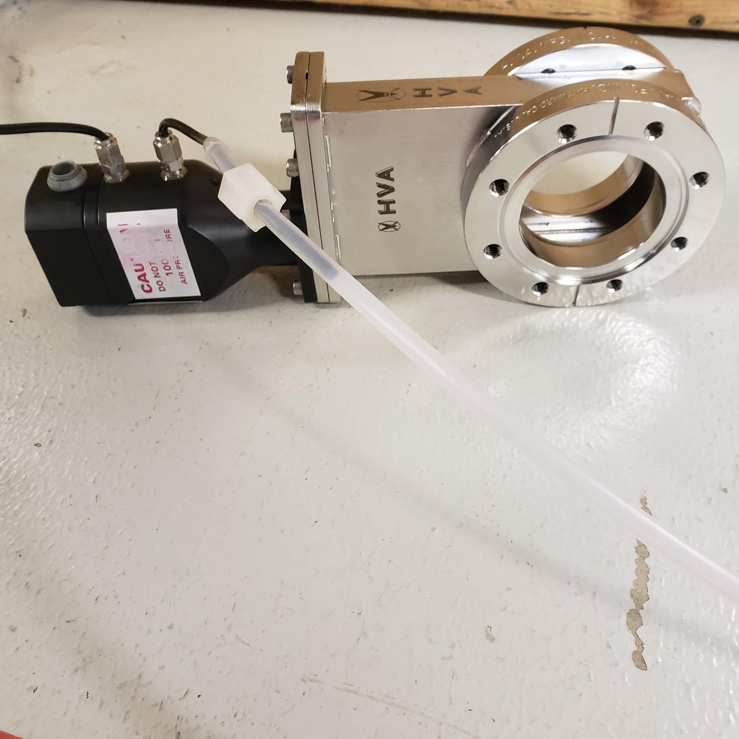TESTED HVA 11212-0254 Pneumatic Gate Valve DN63CF 4.5" CF UHV Ultra High Vacuum