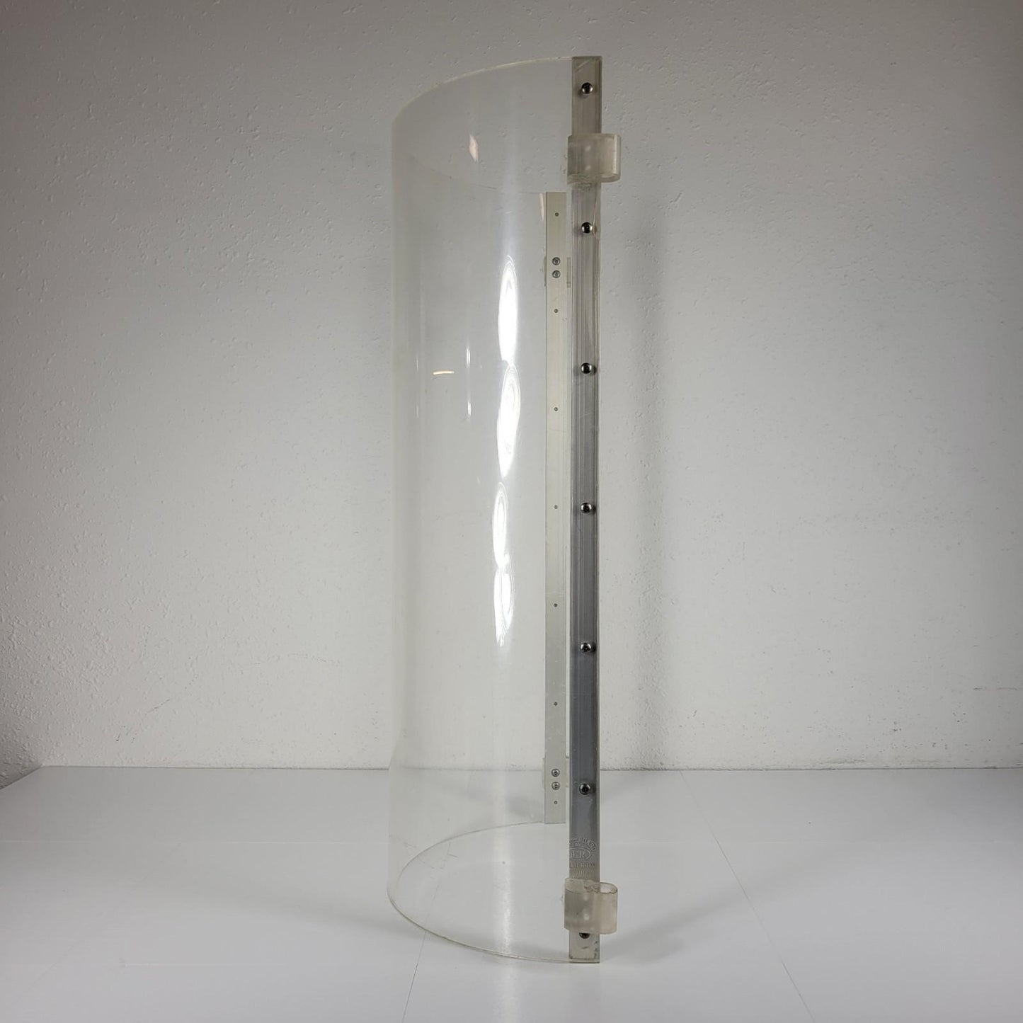 I^2R Lab Guard Rounded Lab Safety Shield 30" H 15 3/8" Wide w/ 9/16" ID Hinges