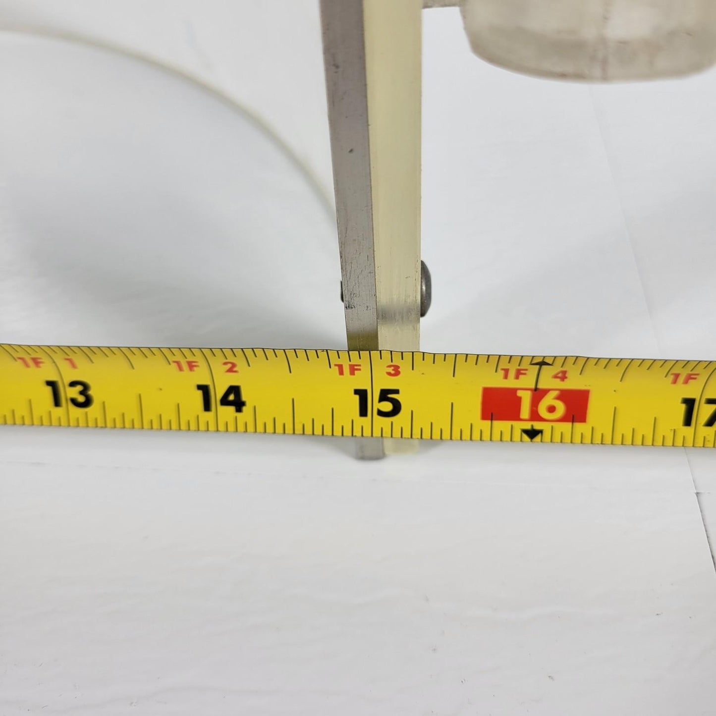 I^2R Lab Guard Rounded Lab Safety Shield 30" H 15 3/8" Wide w/ 9/16" ID Hinges