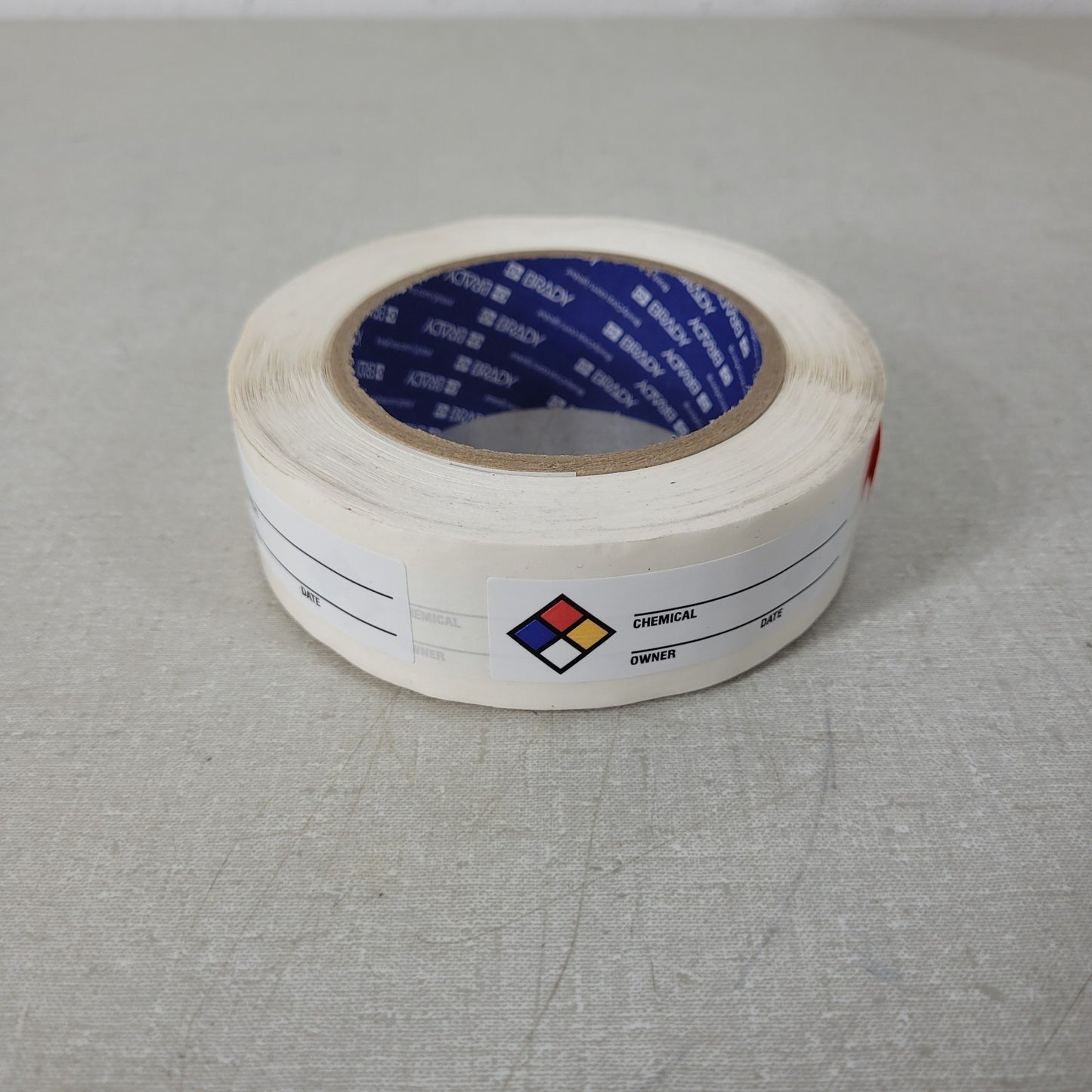 Brady 53095 Hazardous Materials Label Legend: Chemical __ - Owner __ - Date __