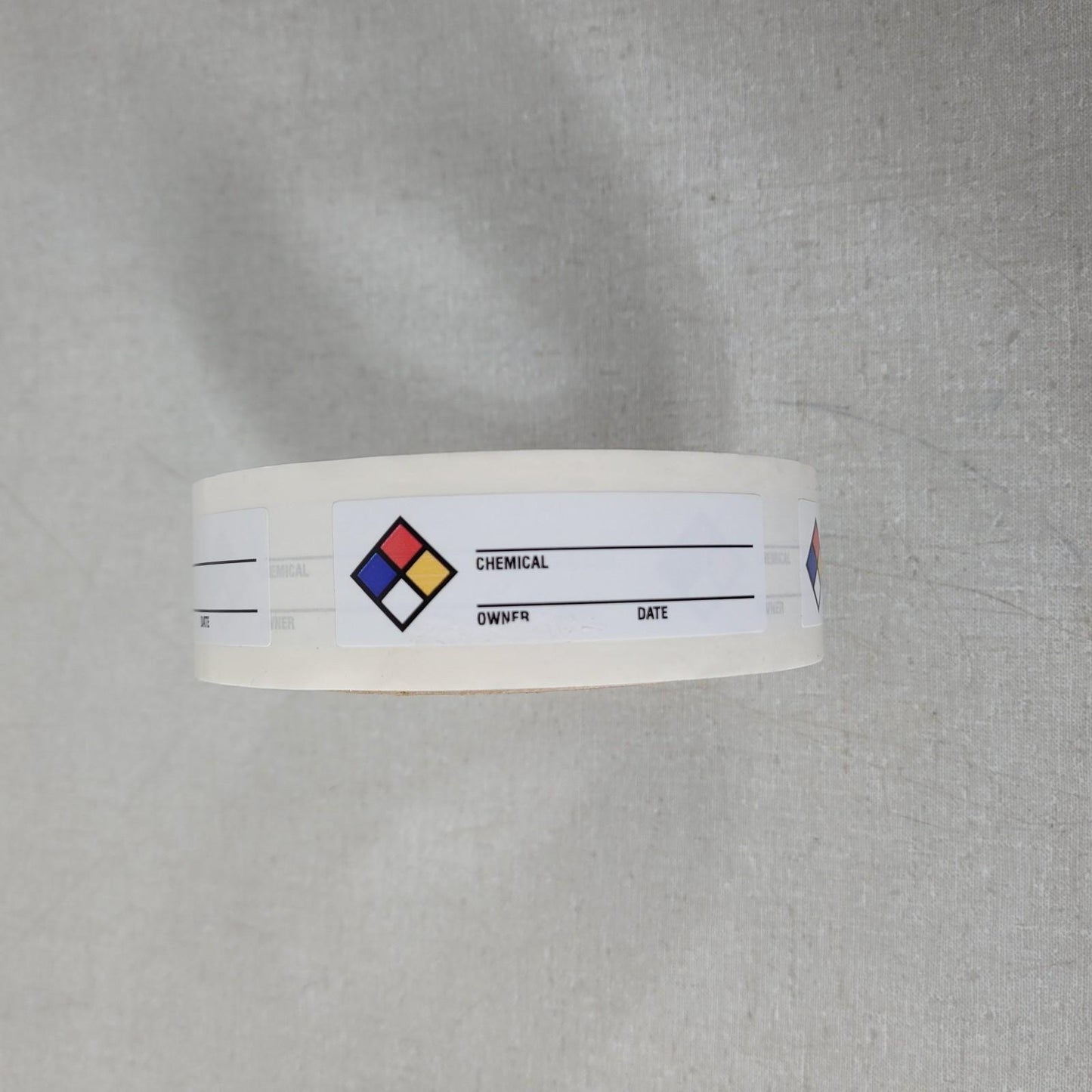 Brady 53095 Hazardous Materials Label Legend: Chemical __ - Owner __ - Date __