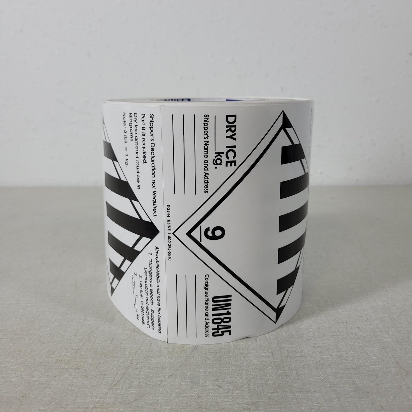 PARTIAL Uline S-2844 D.O.T. Hazard Labels Misc 9 Dry Ice 6 x 6" Permanent Adhes