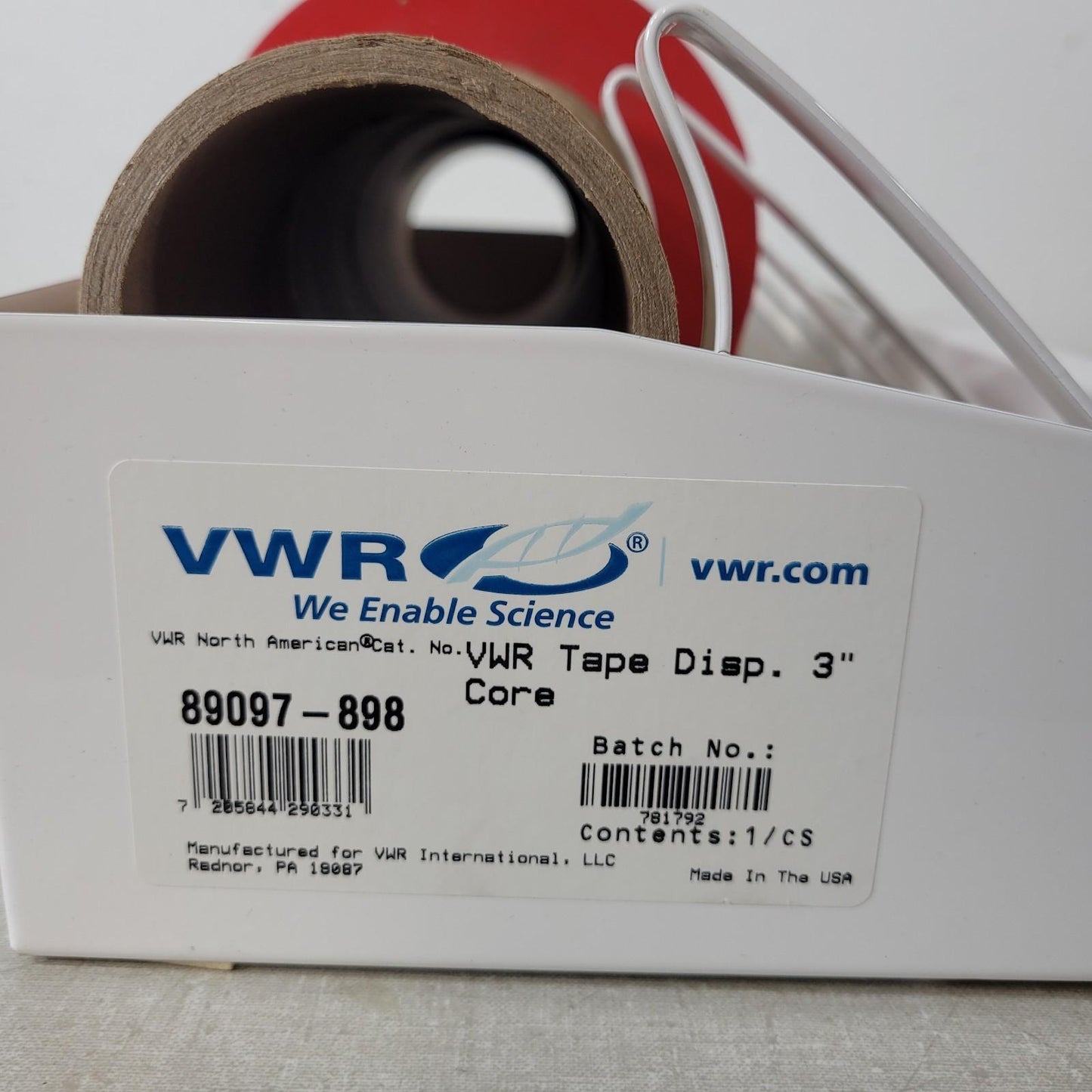 VWR Tape Dispenser 89097-898 Multiroll Metal 3" Multiple Roll
