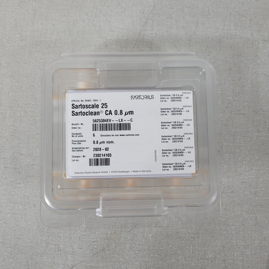 Sartorius Sartoclean 5625304EV-LX 0.8 um Sartoscale 25 Sterile Filters -3 Pack