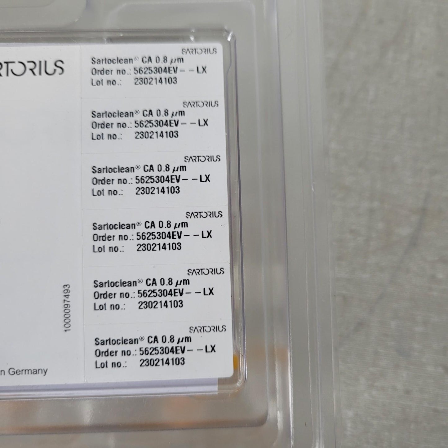 Sartorius Sartoclean 5625304EV-LX 0.8 um Sartoscale 25 Sterile Filters -3 Pack