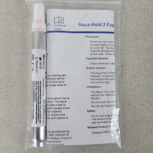 Laboratory Aqua Hold 2 Red 980402 Pap Pen Slide Liquid Repellent Barrier