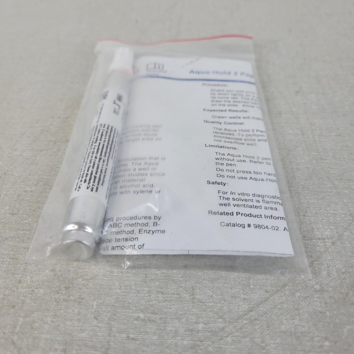 Laboratory Aqua Hold 2 Red 980402 Pap Pen Slide Liquid Repellent Barrier