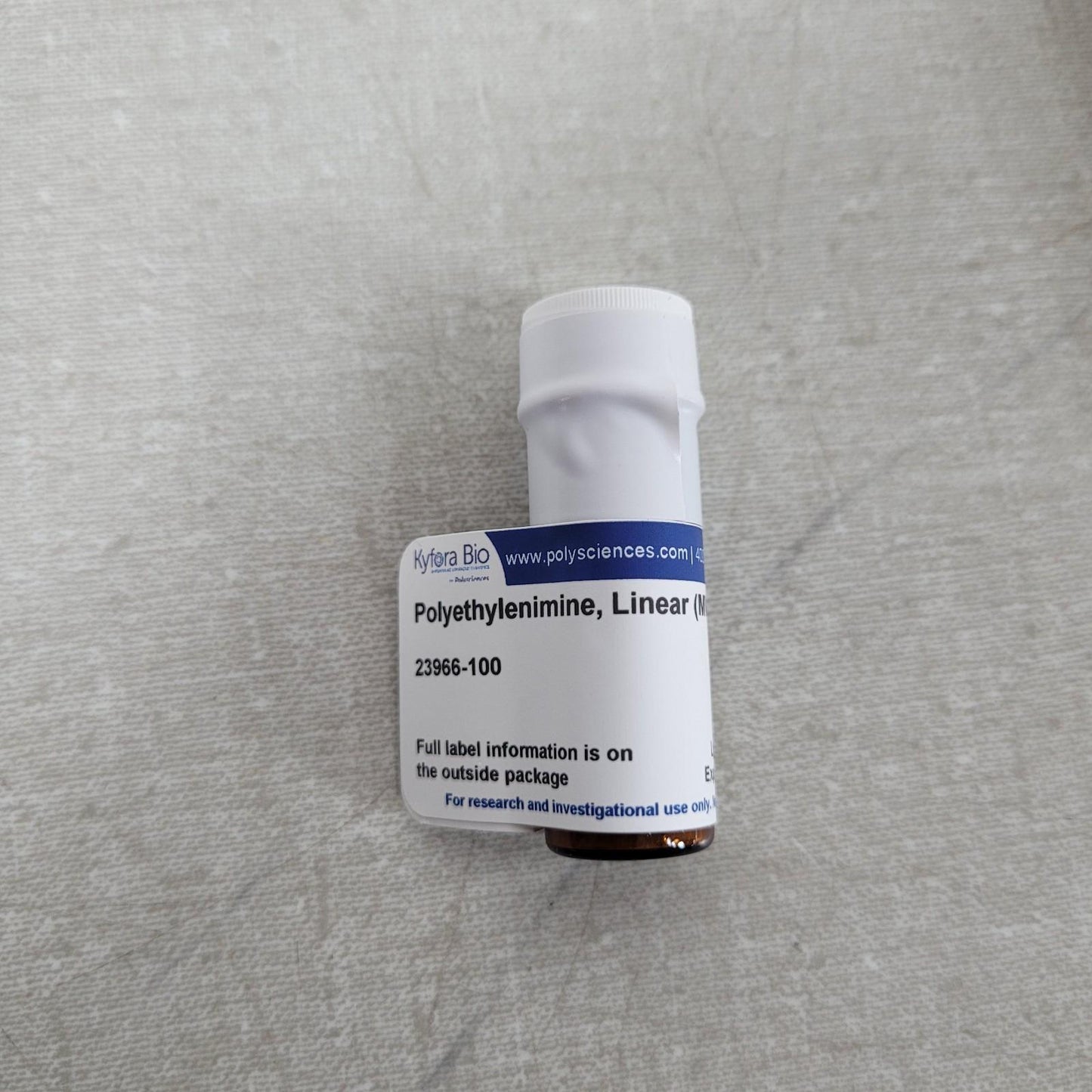 Kyfora Bio Polyethylenimine 23966-100 Linear MW 25000 Transfection Reagent