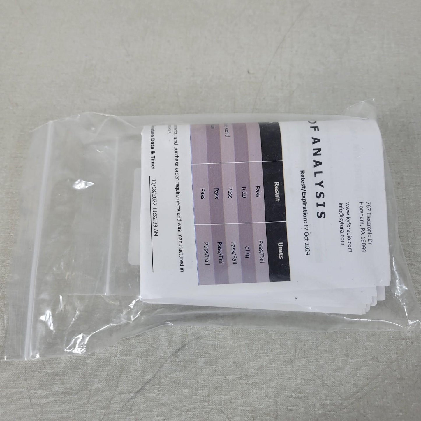 Kyfora Bio Polyethylenimine 23966-100 Linear MW 25000 Transfection Reagent