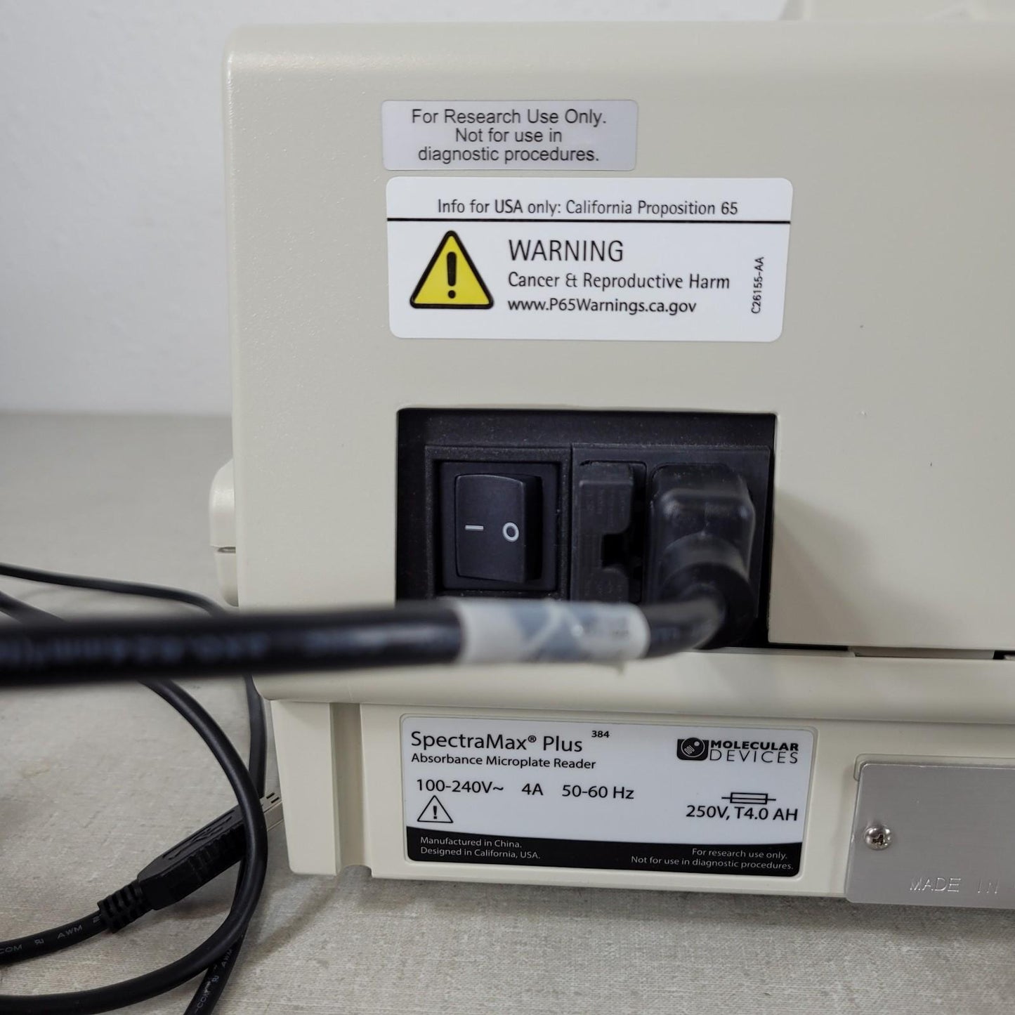 TESTED WORKS Molecular Devices SpectraMax Plus384 Absorbance Microplate Reader
