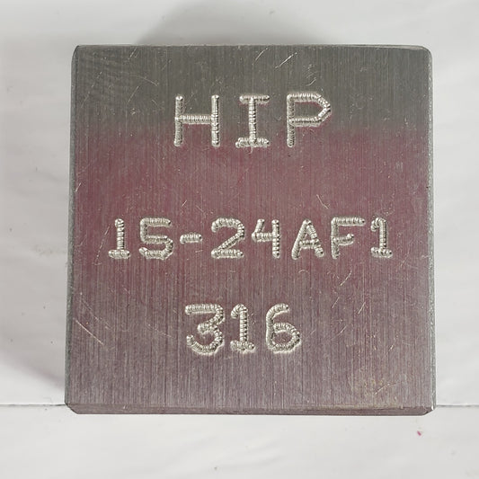 HIP 15-24AF1 4-Way Taper Seal Cross 15,000 PSI 316 Stainless High Tensile Steel